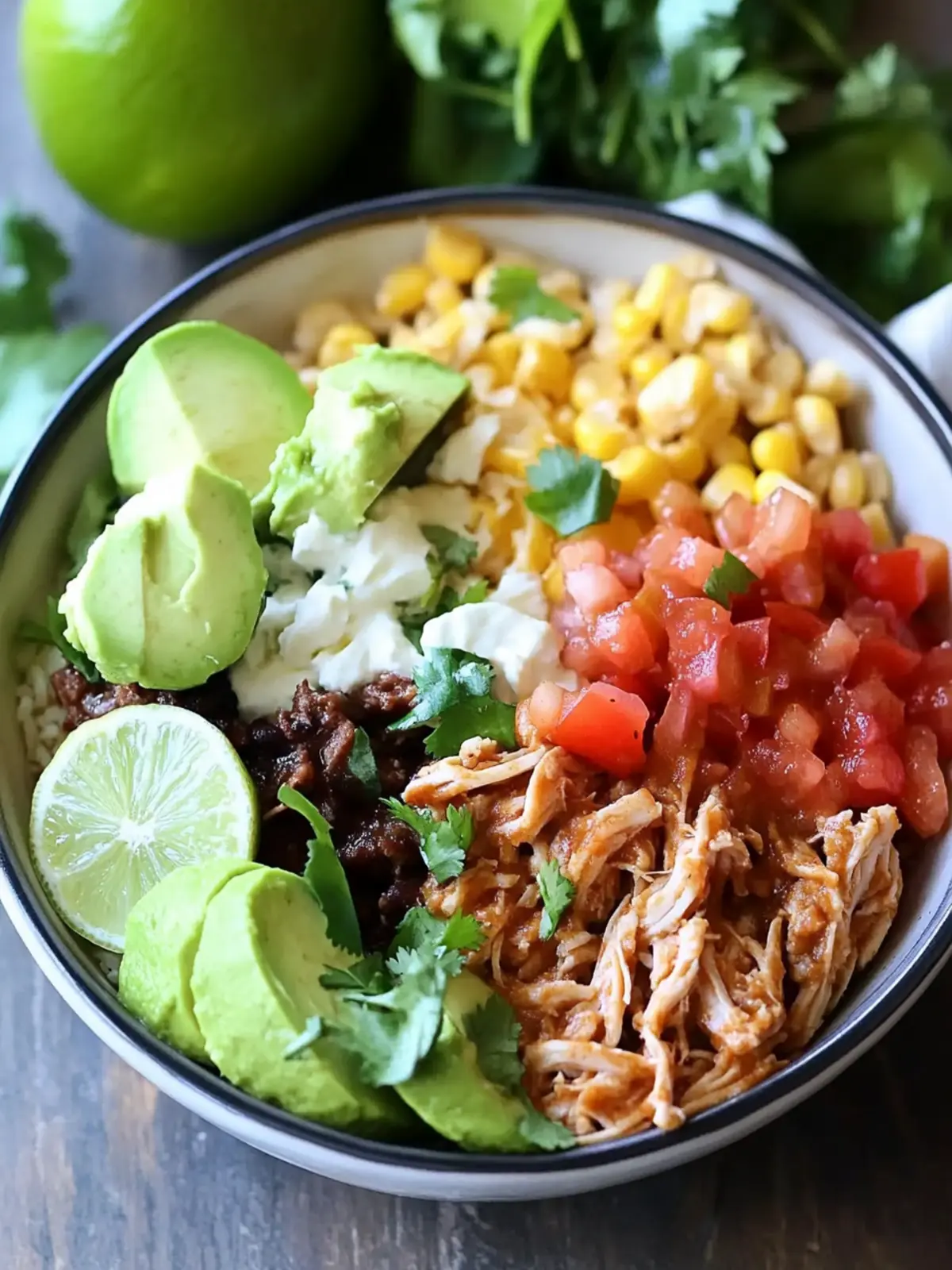 Slow Cooker Savory Pork Burrito Bowls