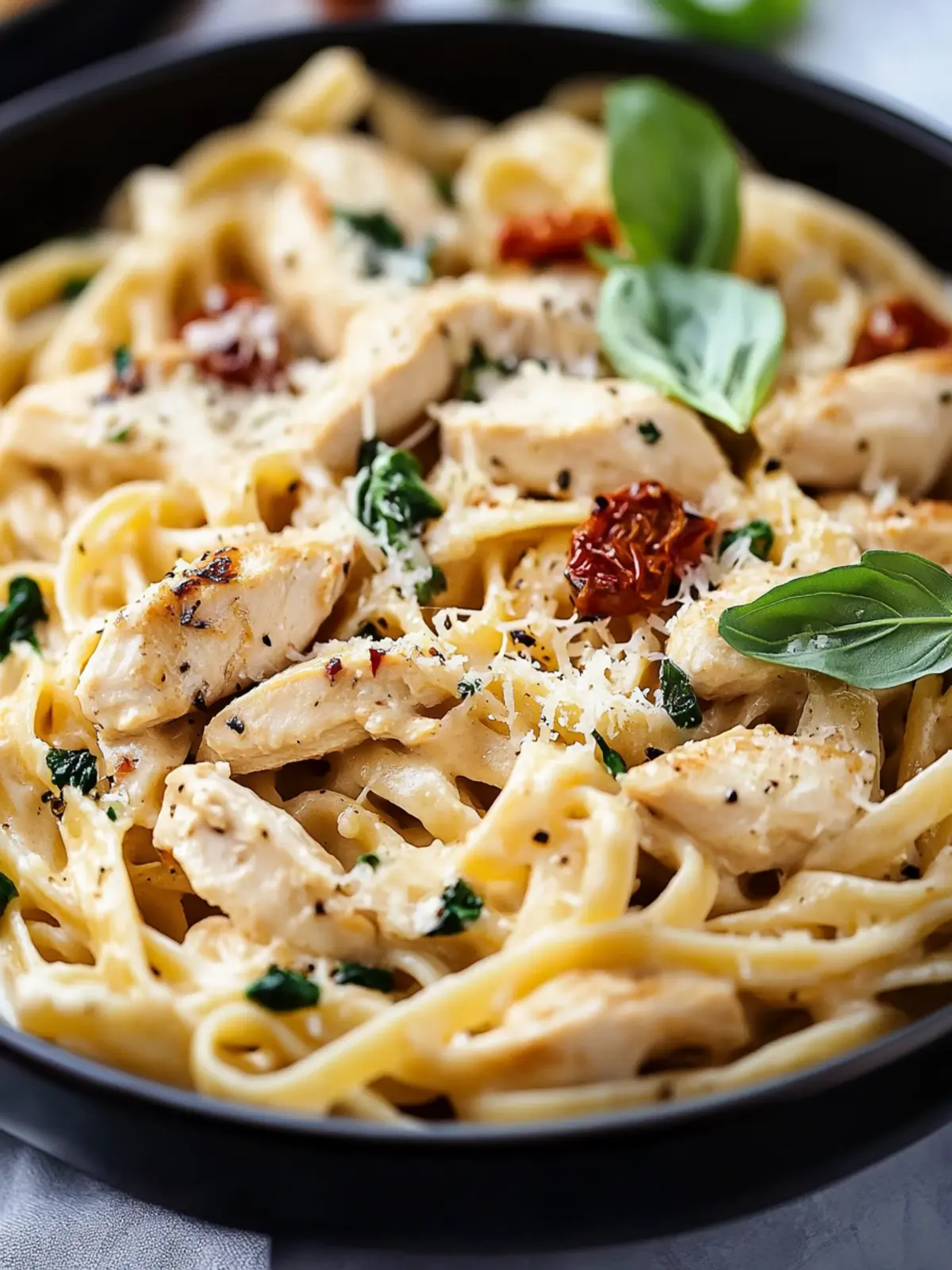 Tuscan Garlic Chicken Pasta