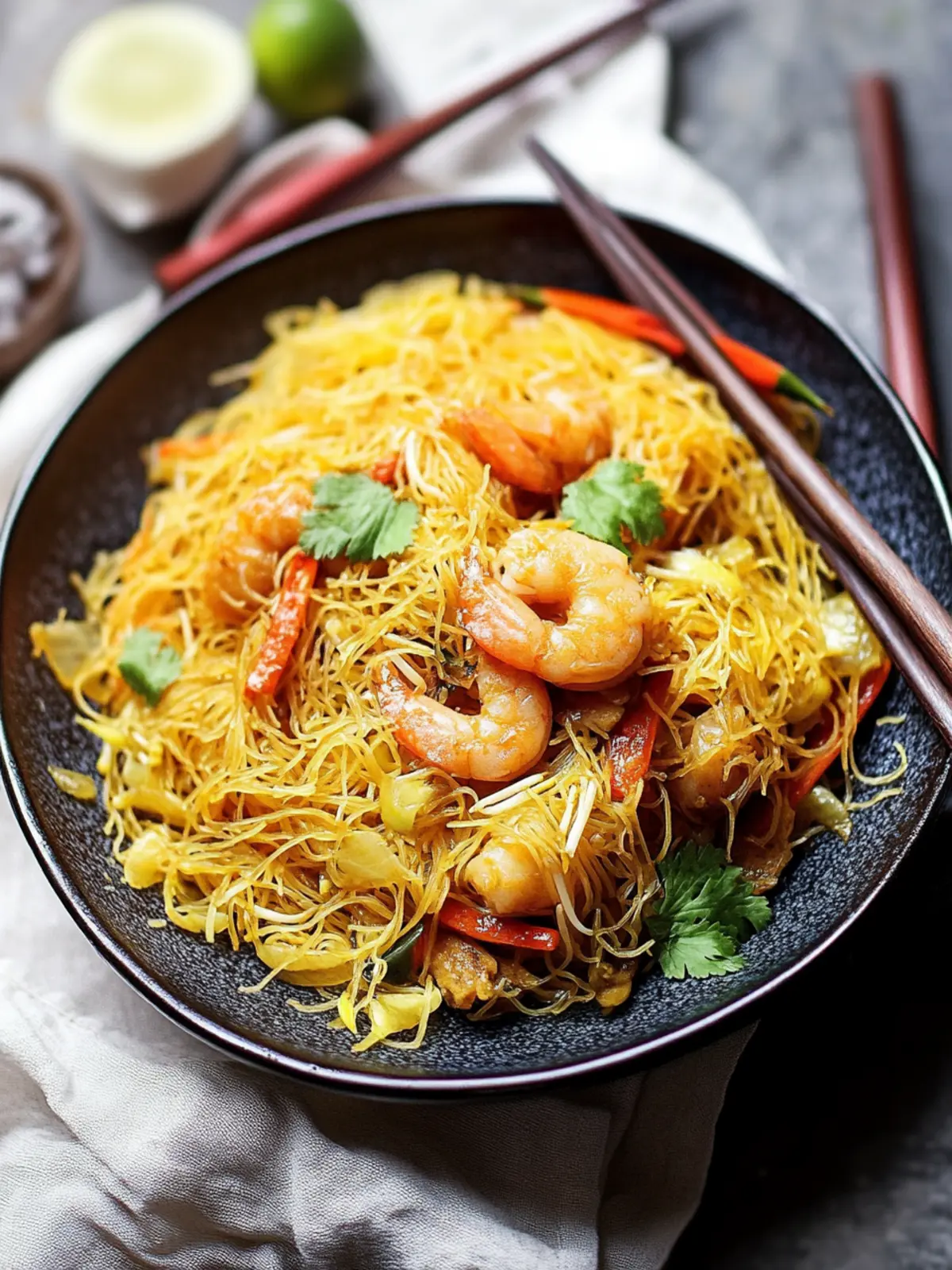 Singapore Chow Mei Fun Noodles