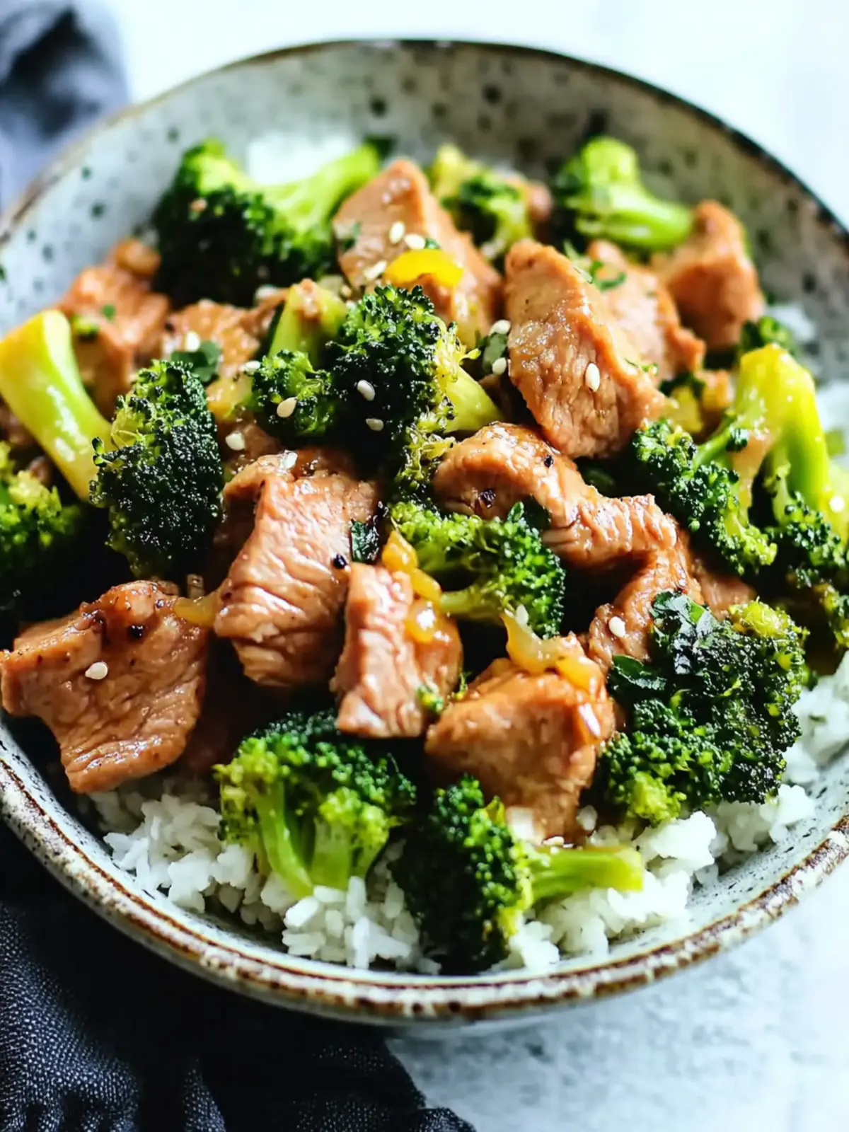 Slow Cooker Pork and Broccoli