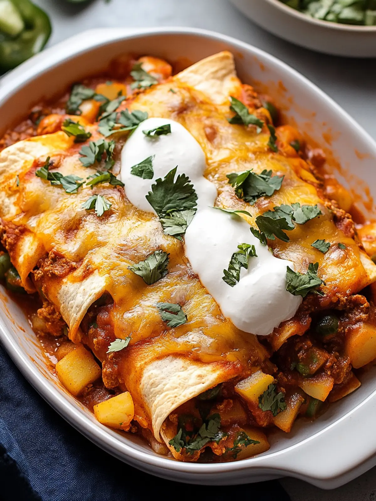 Breakfast Enchiladas With Potatoes