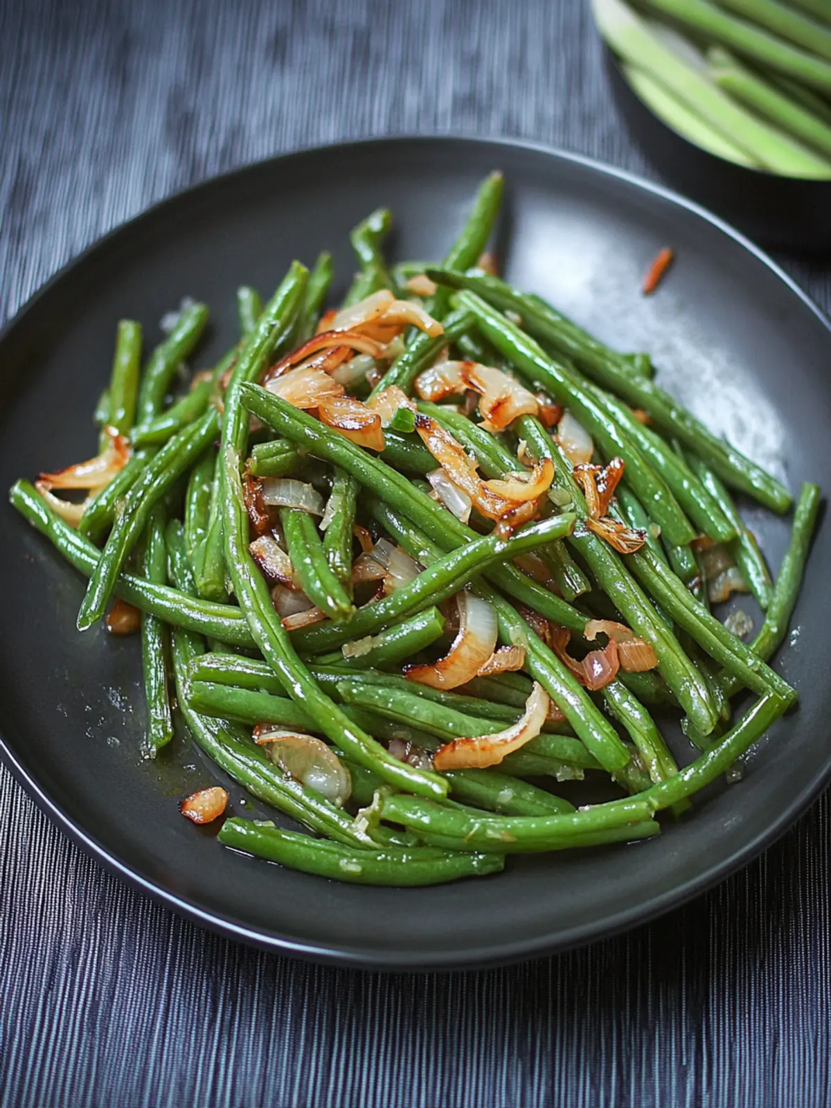 Green Beans with Sautéed Shallots