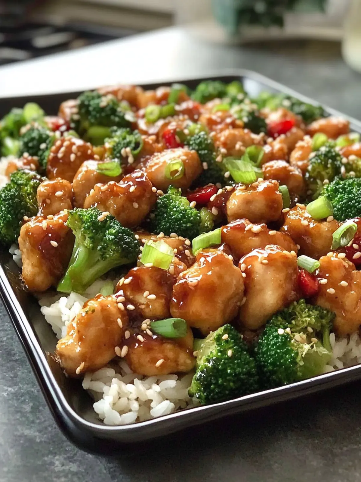 Sesame Chicken & Broccoli