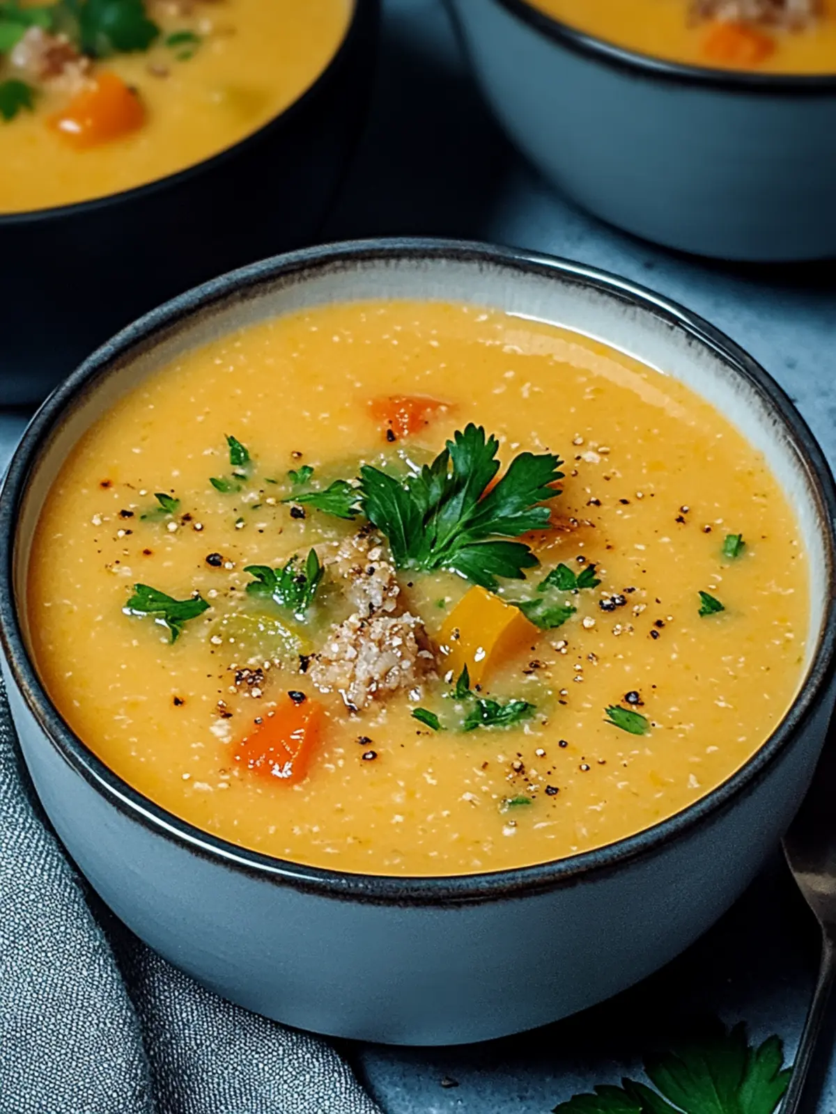 Creamy Stuffed Banana Pepper Soup