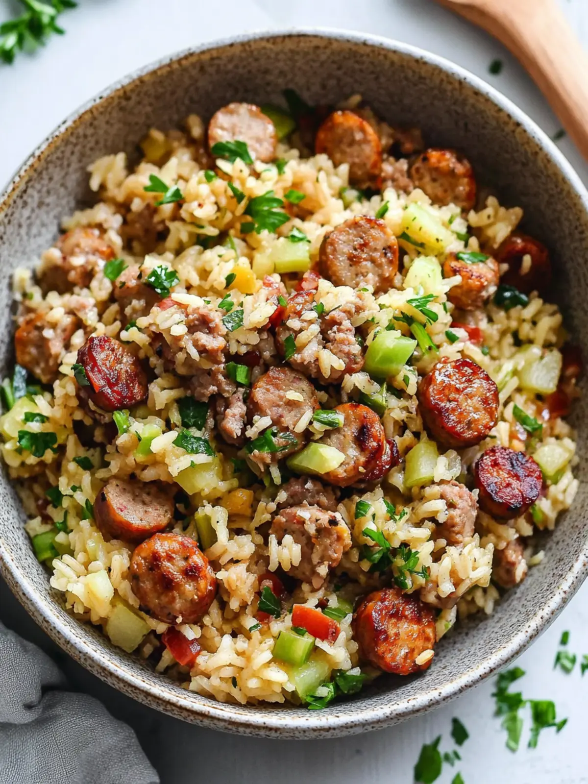 Rice and Sausage