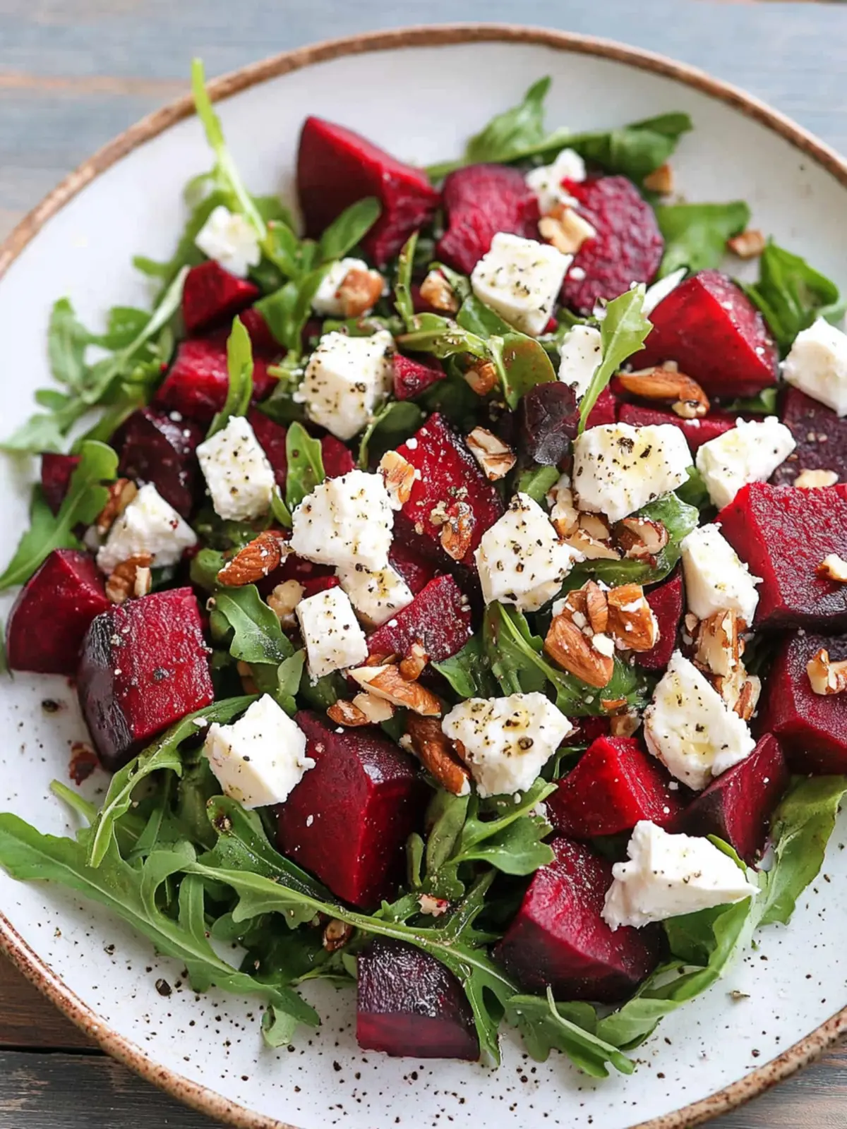 Beet and feta salad