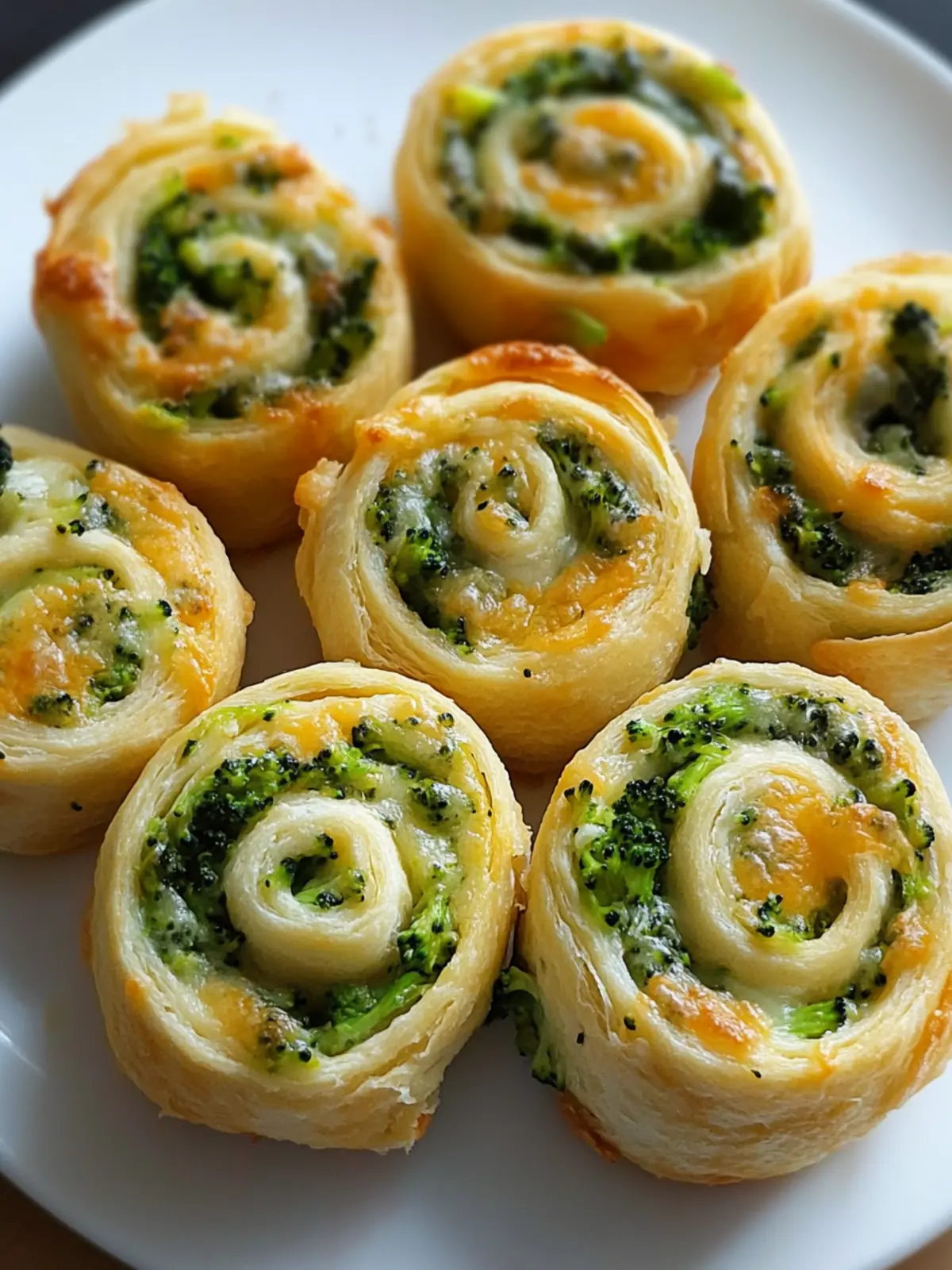 Broccoli Cheese Pinwheels