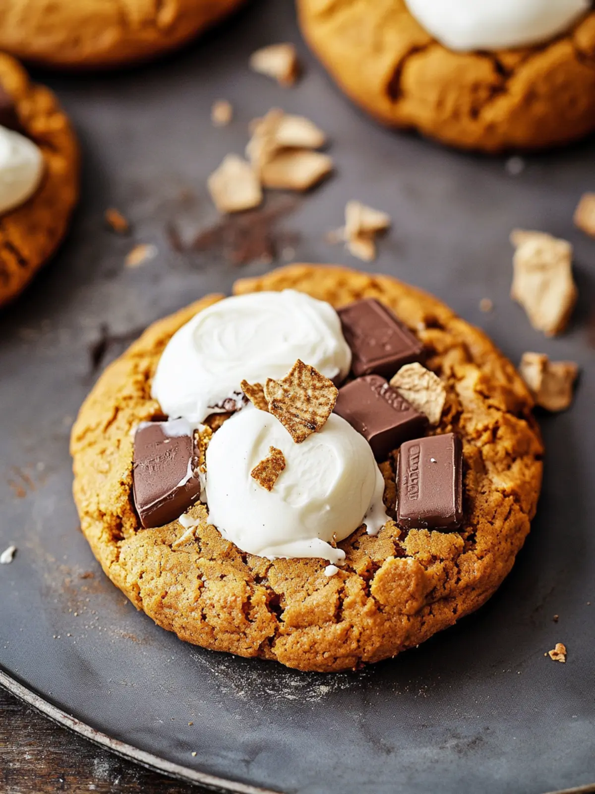 Pumpkin S’mores Cookies