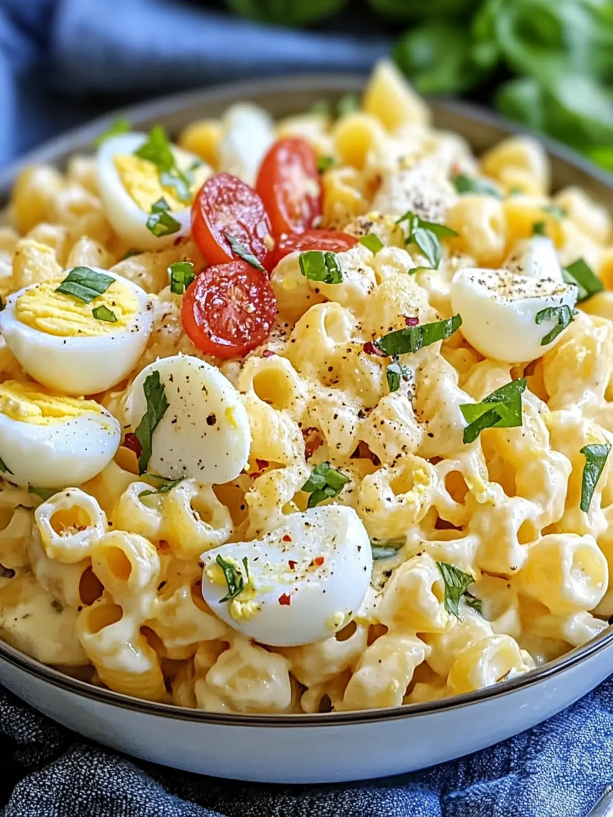 Deviled Egg Pasta Salad