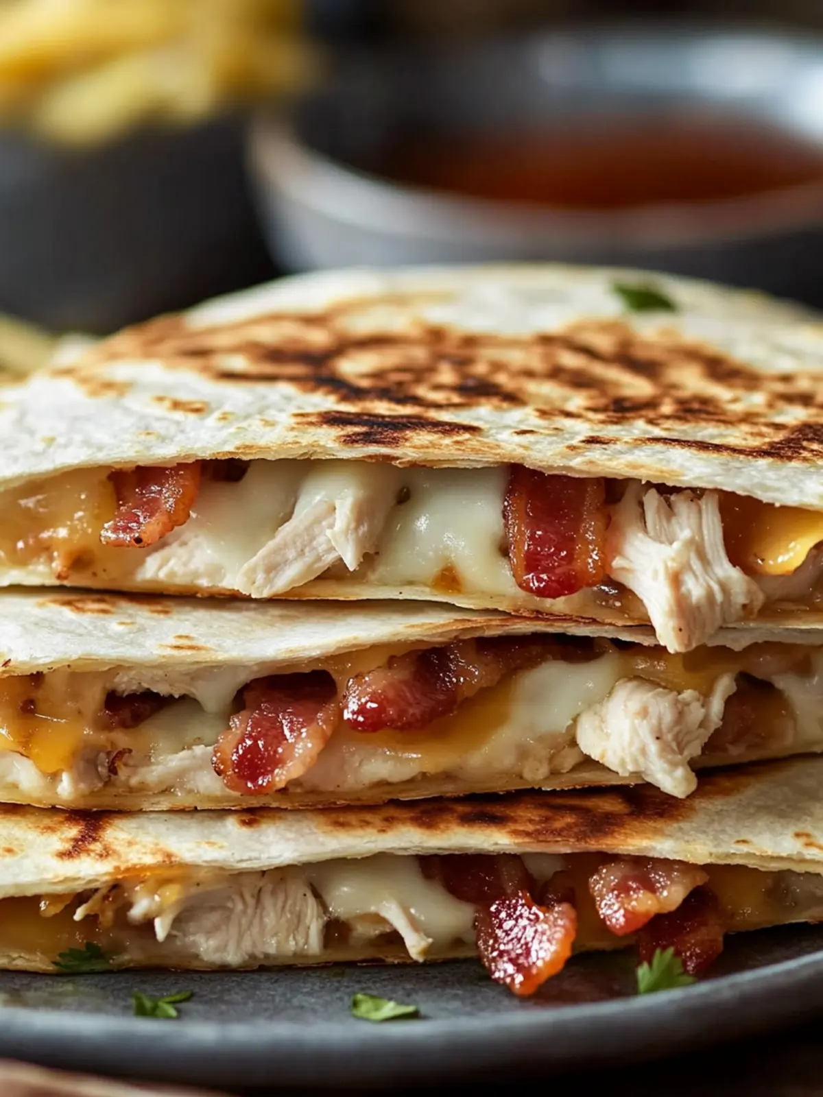Chicken Bacon Ranch Quesadilla