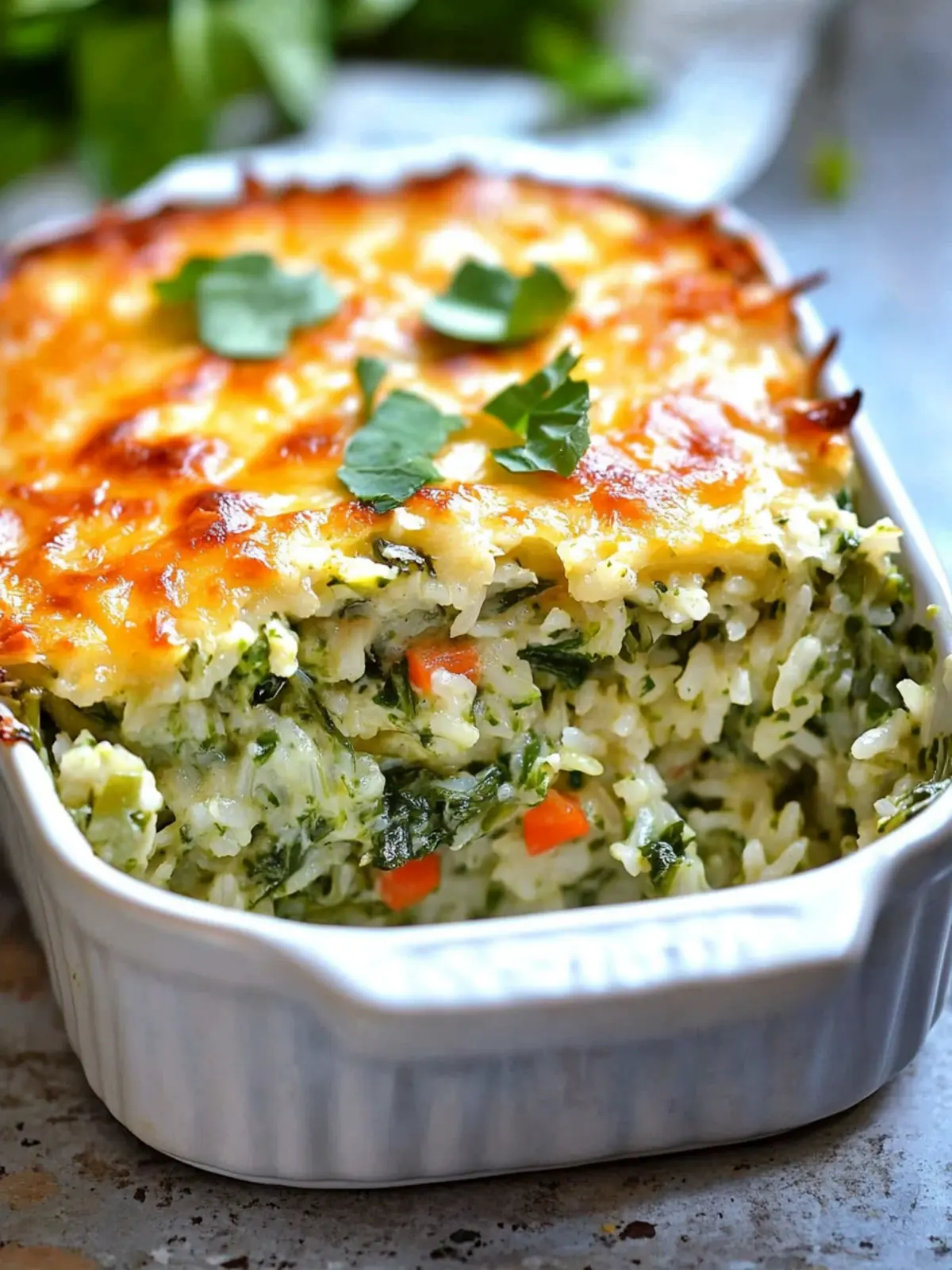 Green Rice Casserole