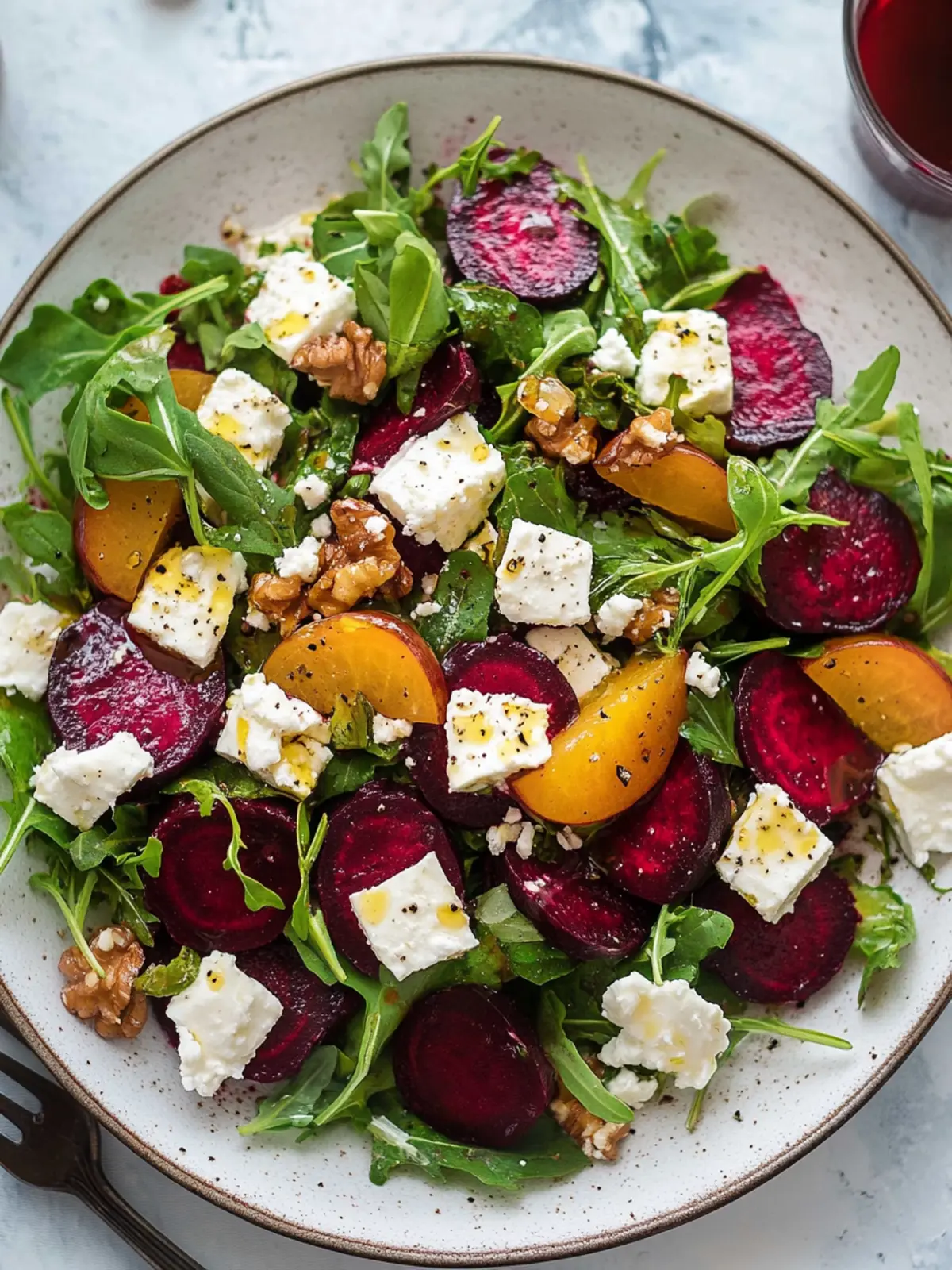 Beet and feta salad