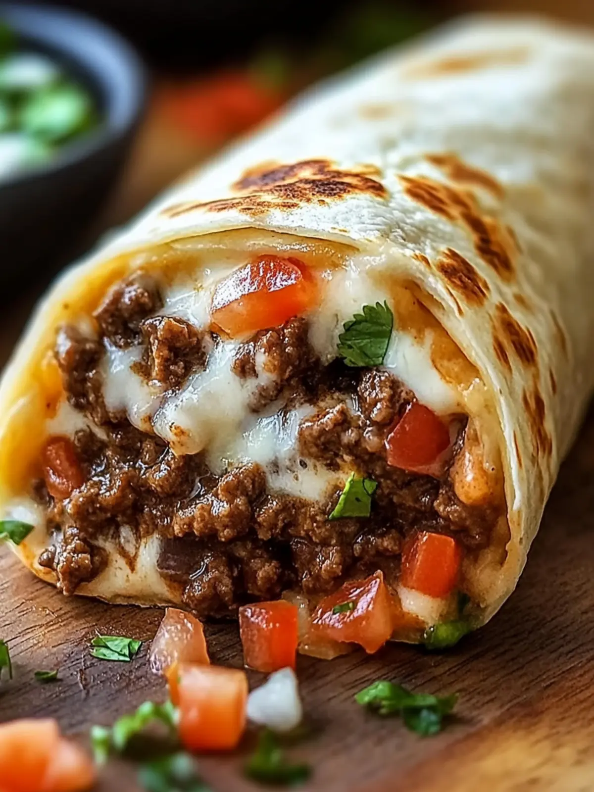 Beefy Melt Burrito