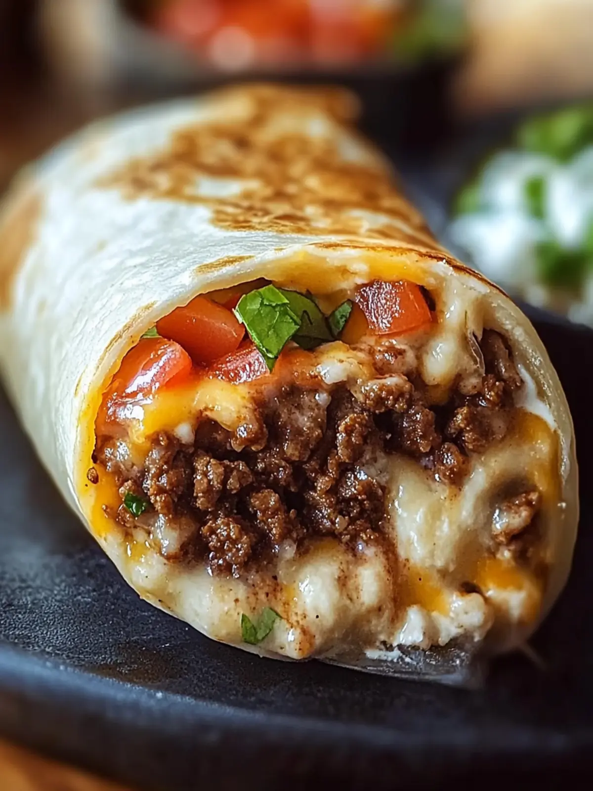 Beefy Melt Burrito