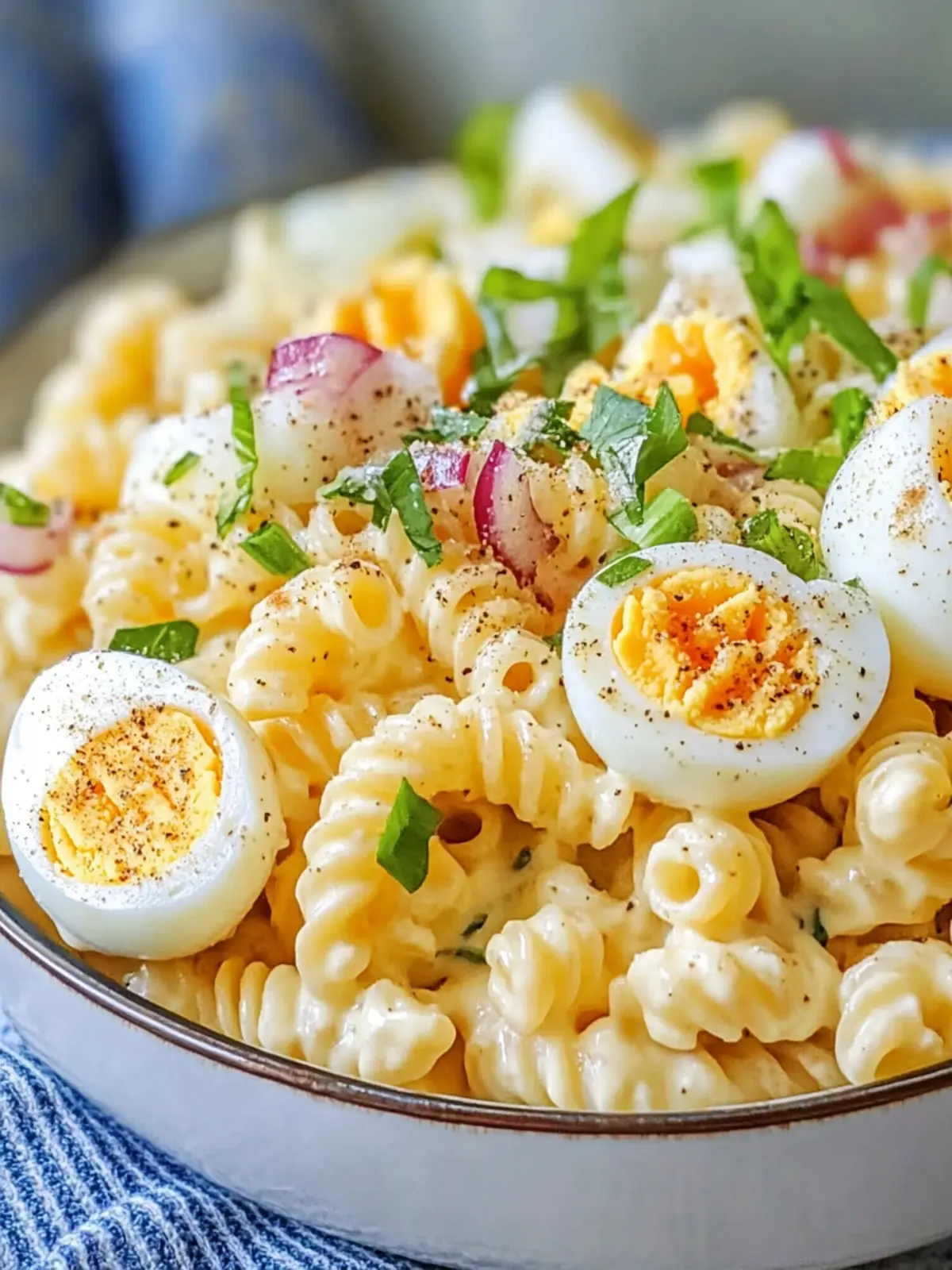 Deviled Egg Pasta Salad