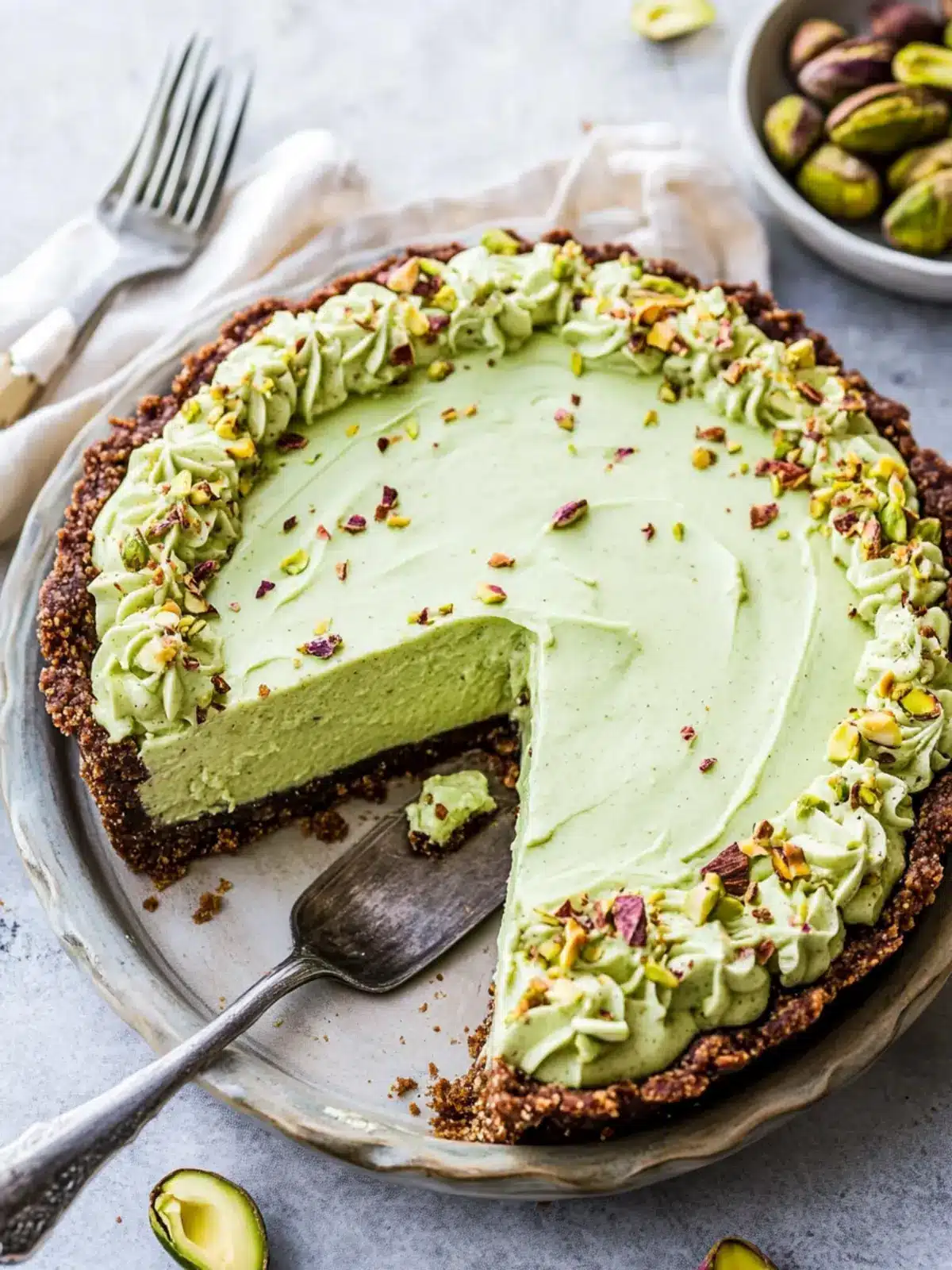 No-Bake Pistachio Pie
