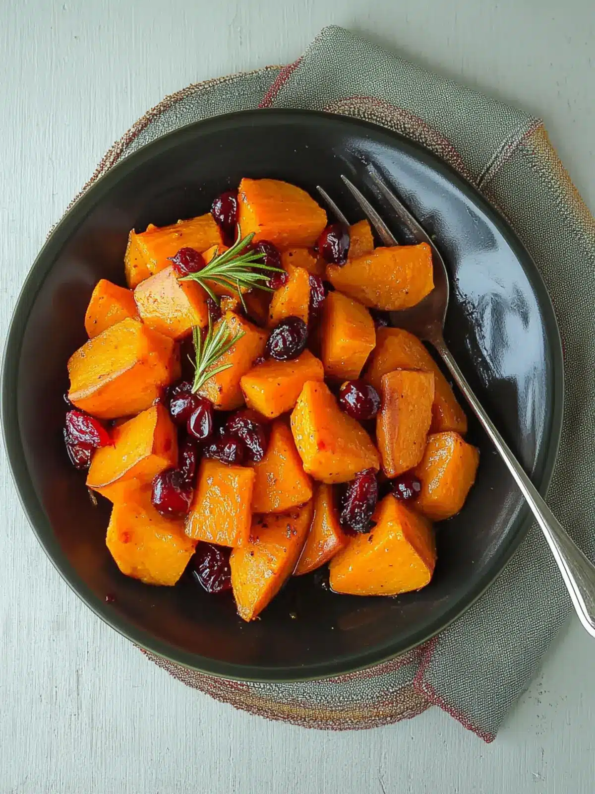 Maple-Glazed Sweet Potatoes with Orange and Cranberries
