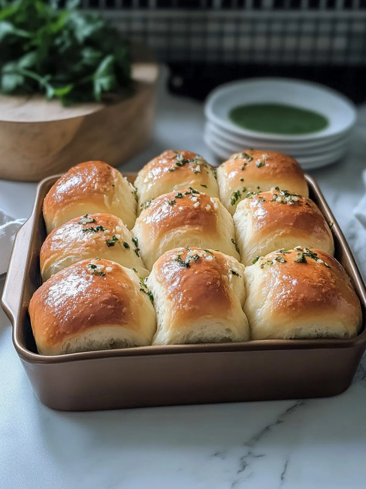 Garlic Dinner Rolls