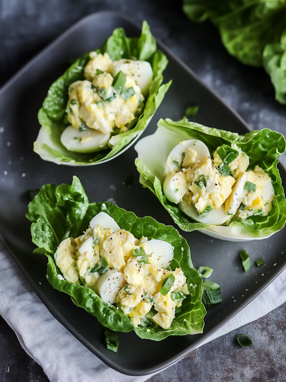 Egg Salad Lettuce Wraps