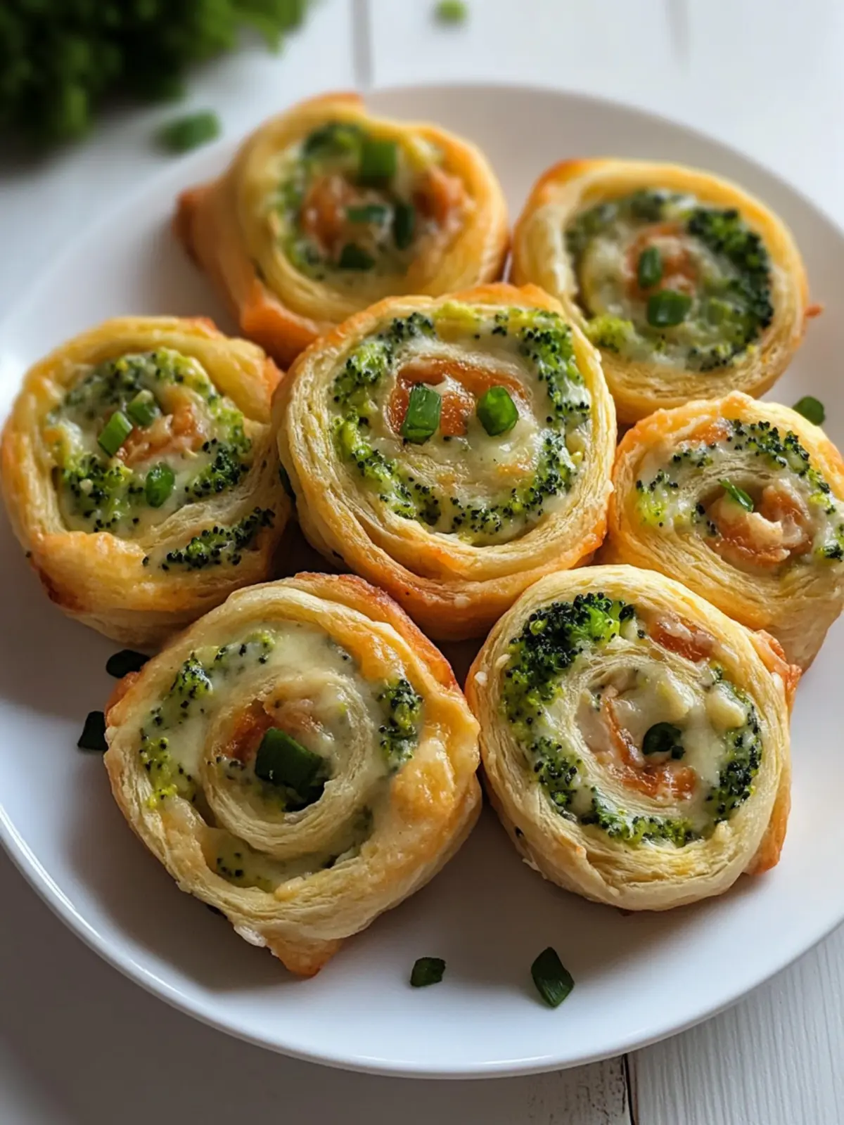Broccoli Cheese Pinwheels