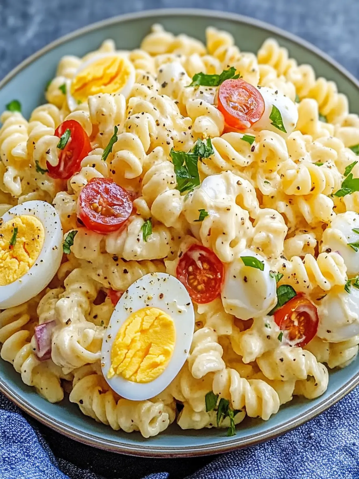 Deviled Egg Pasta Salad