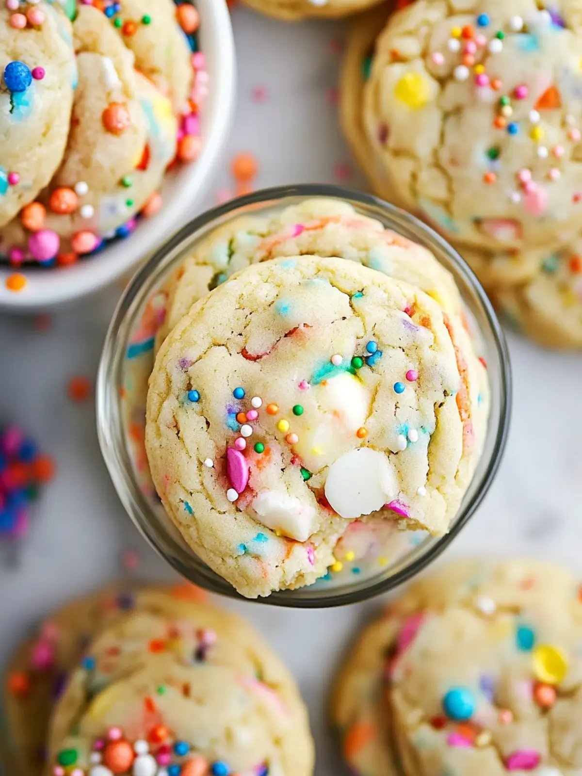 Funfetti Cheesecake Pudding Cookies