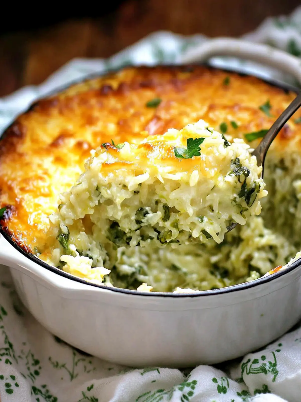 Green Rice Casserole