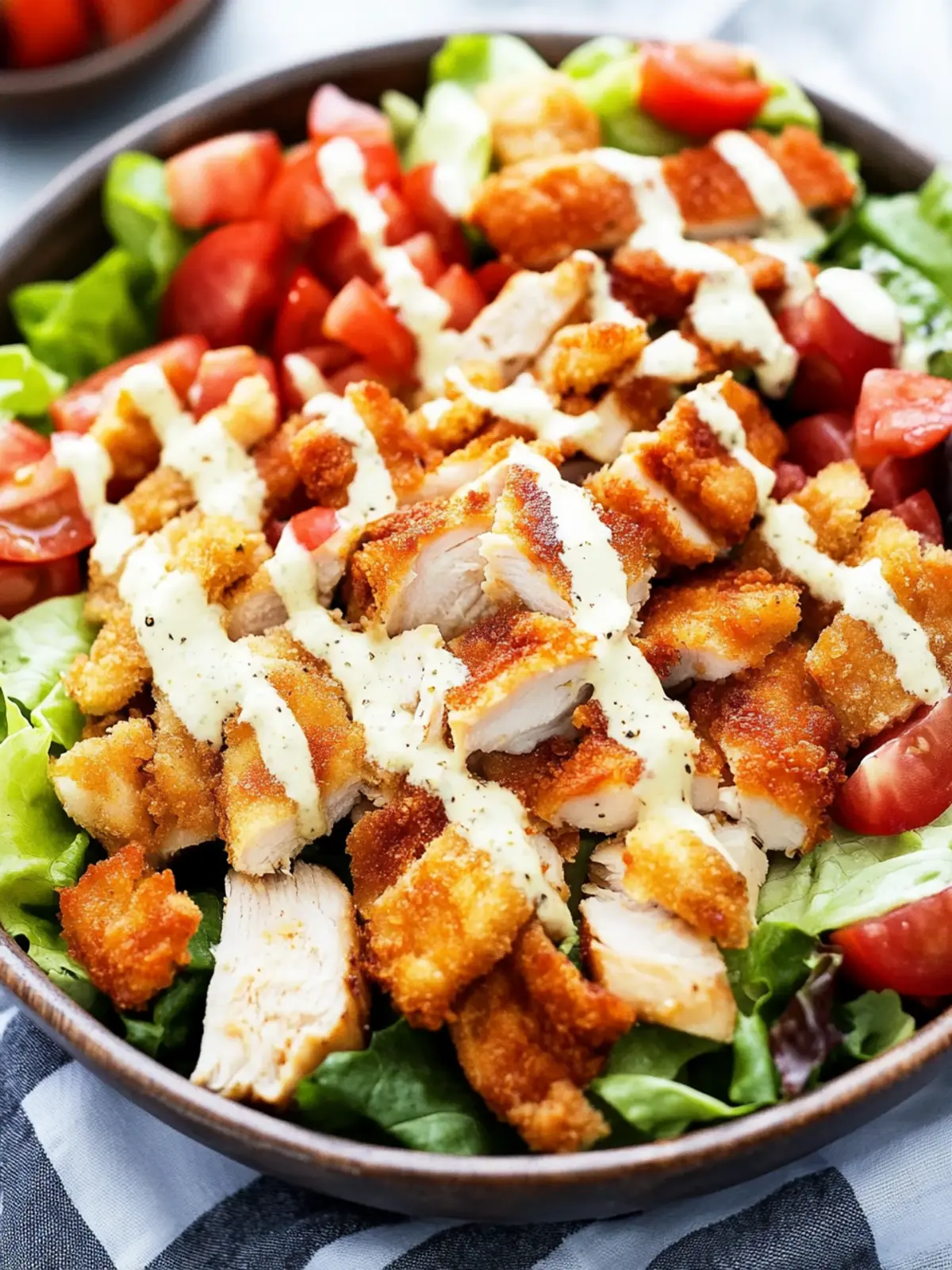 Crispy Chicken BLT Salad