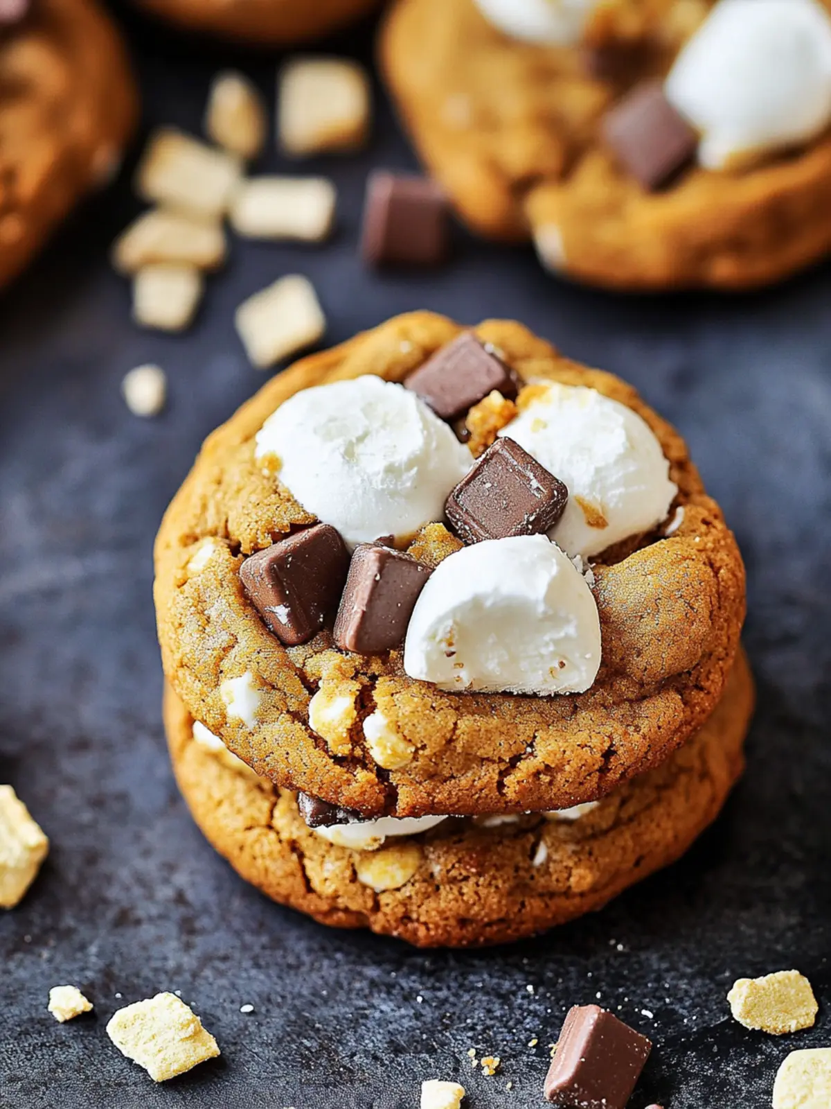 Pumpkin S’mores Cookies