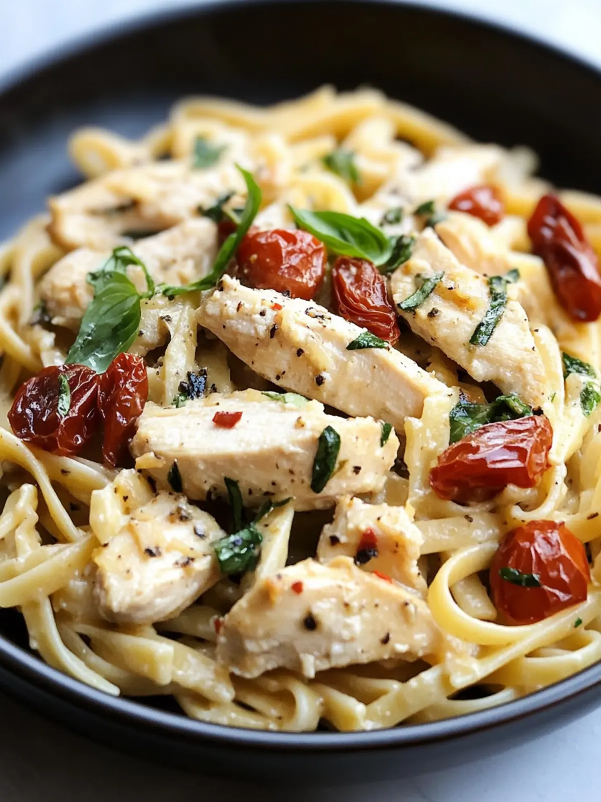Tuscan Garlic Chicken Pasta