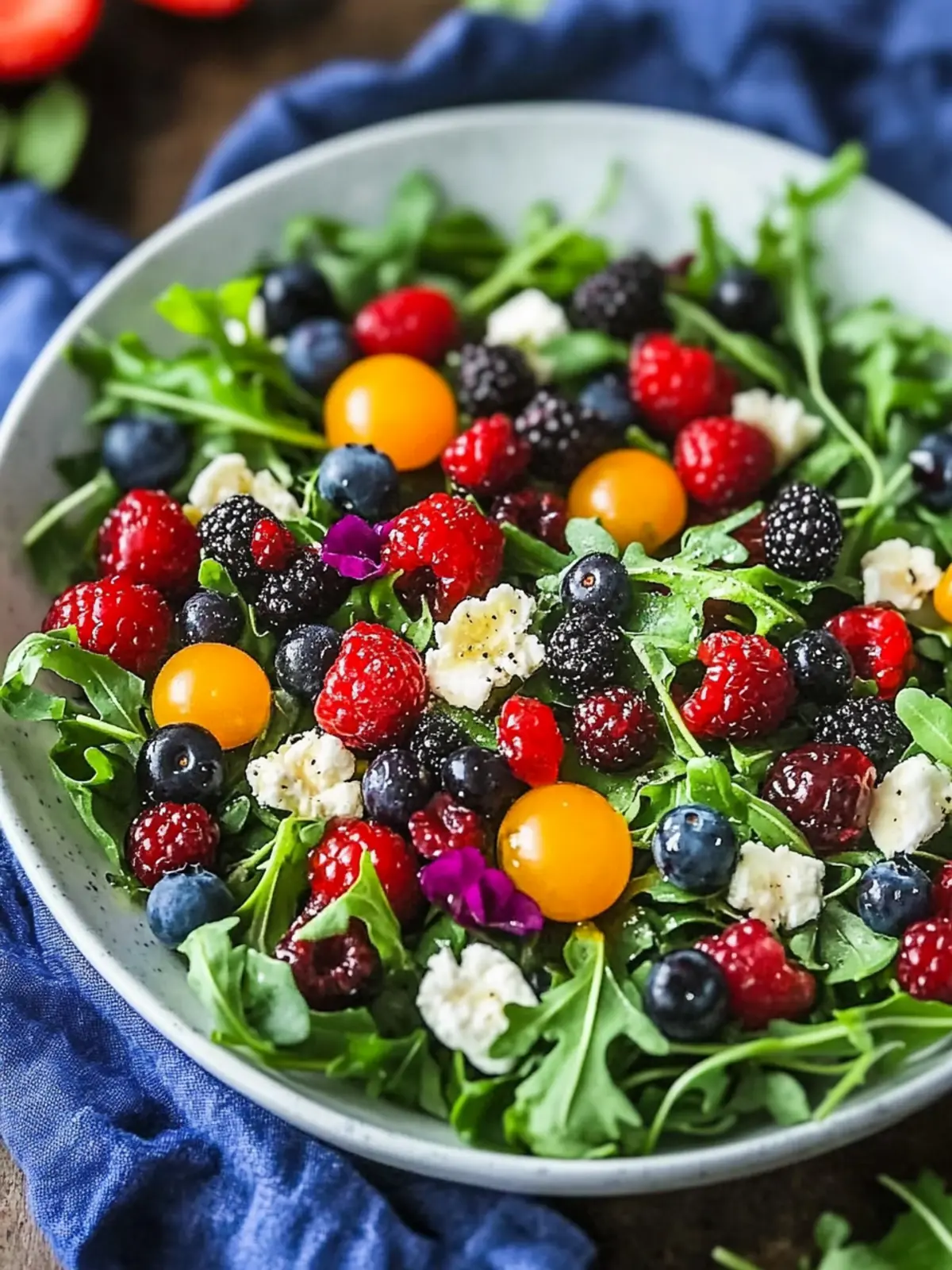 Arugula Salad with Berries