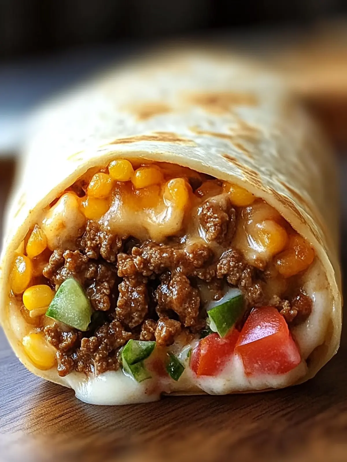 Beefy Melt Burrito