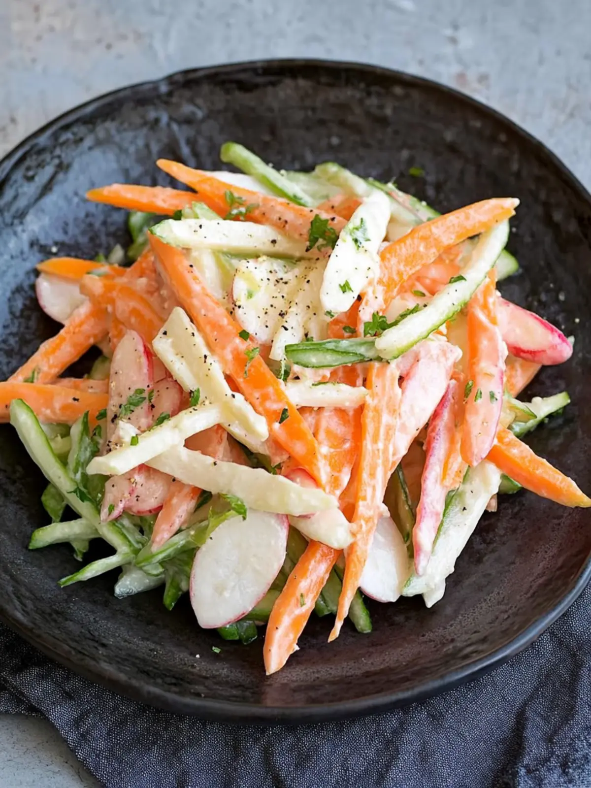 Root Vegetable Salad with Wasabi Mayonnaise
