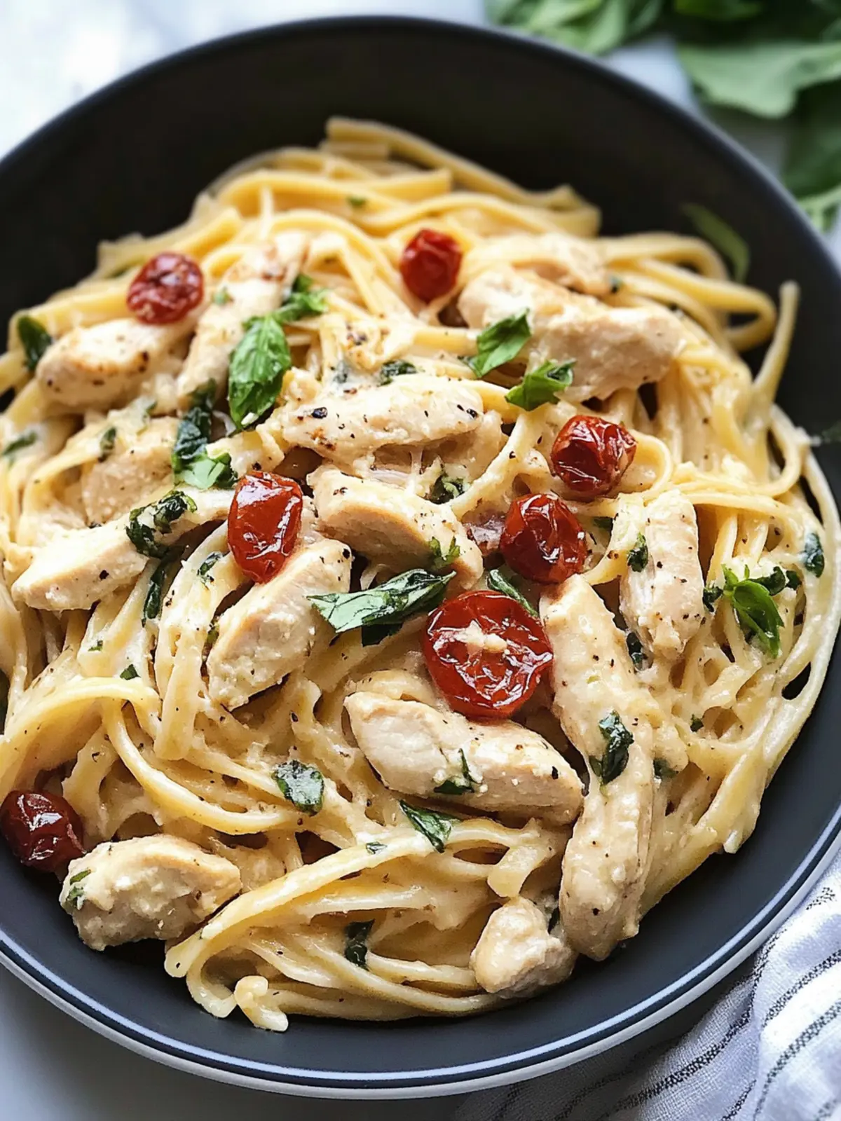Tuscan Garlic Chicken Pasta