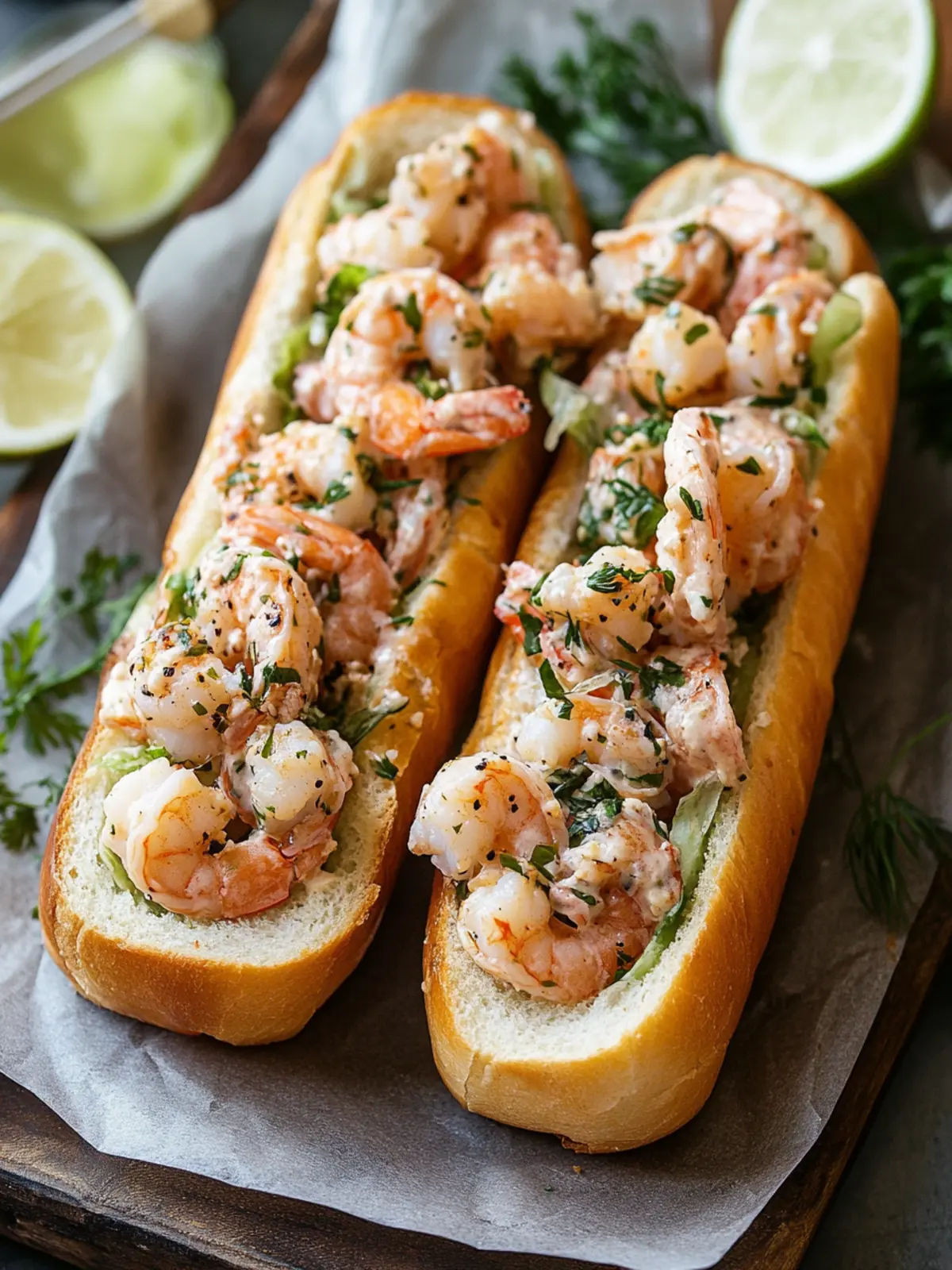 East Coast Shrimp Rolls