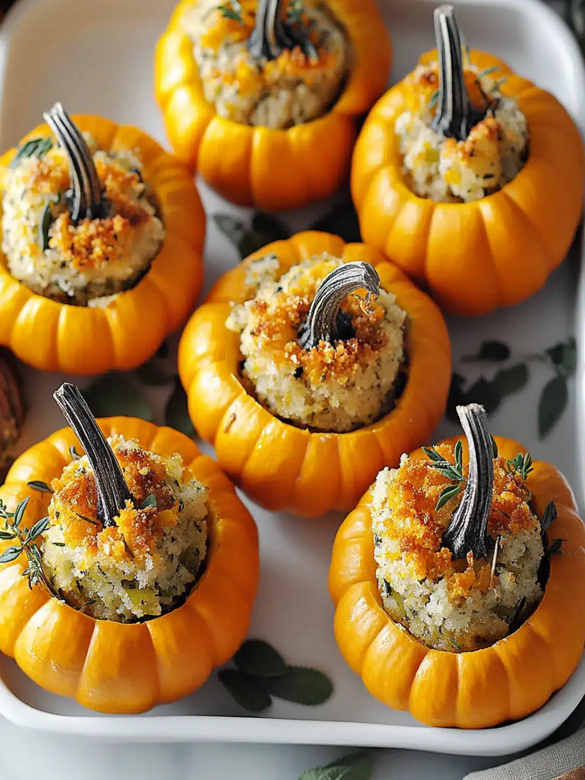 Stuffed Mini Pumpkins