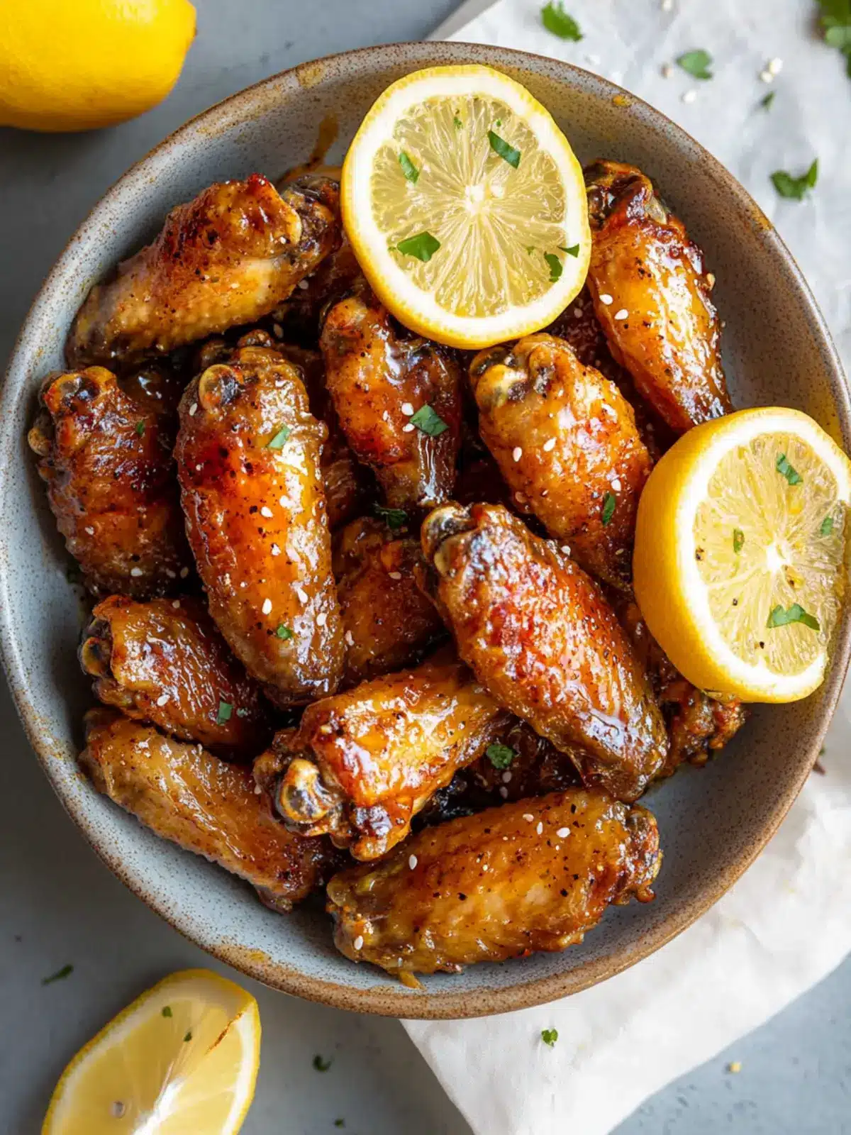 Honey Lemon Pepper Wings