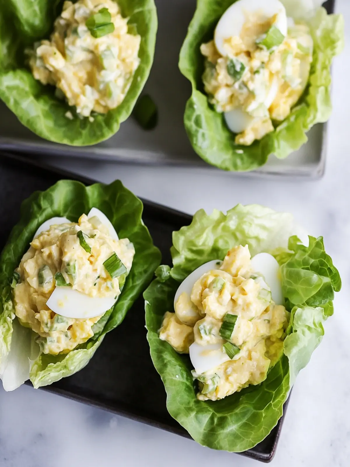 Egg Salad Lettuce Wraps