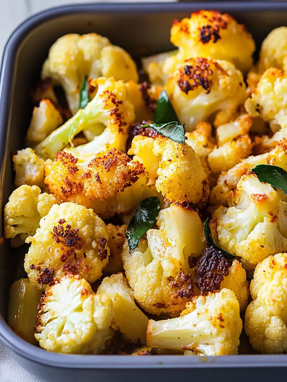 Crispy Oven Roasted Cauliflower