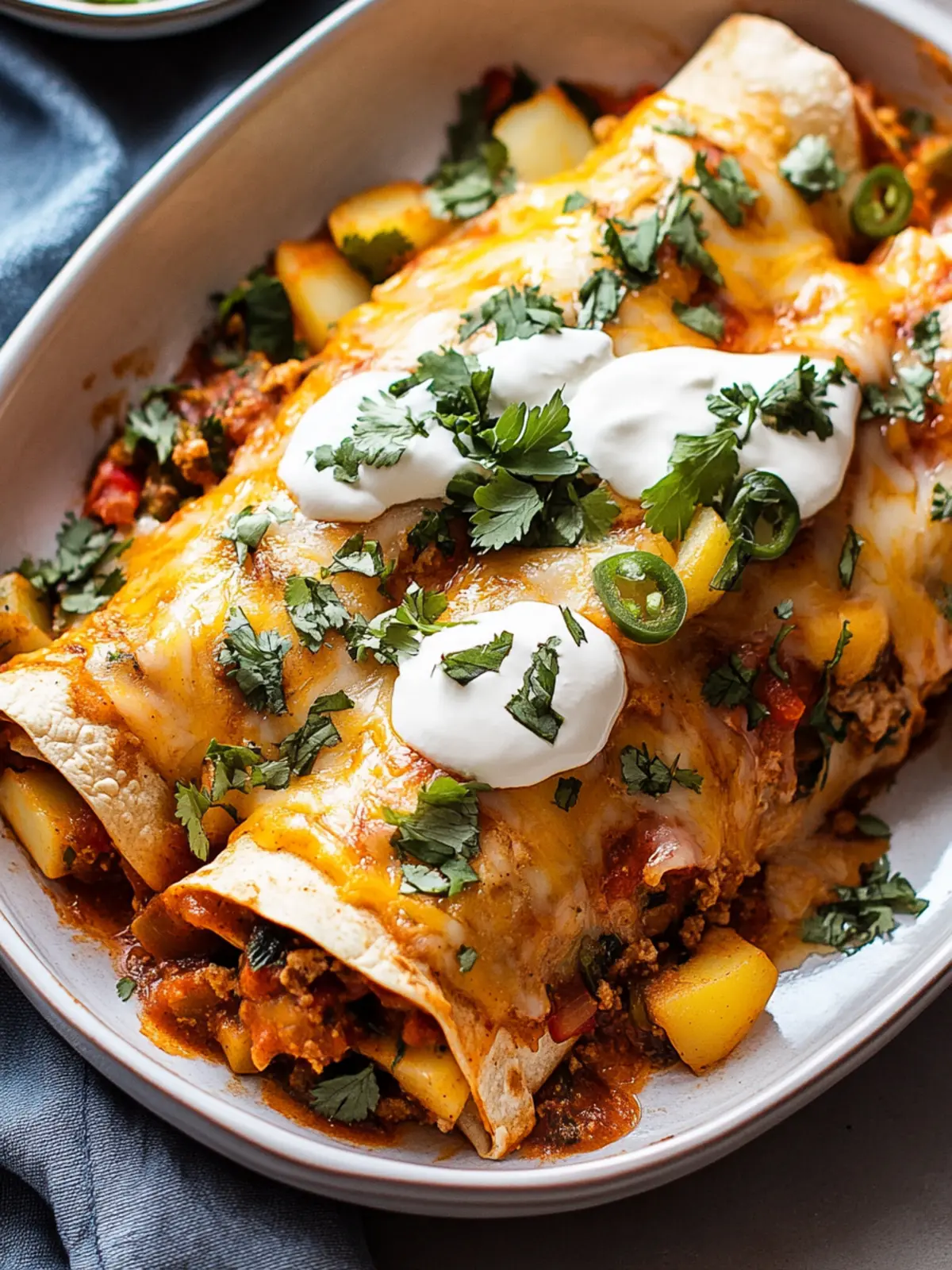 Breakfast Enchiladas With Potatoes