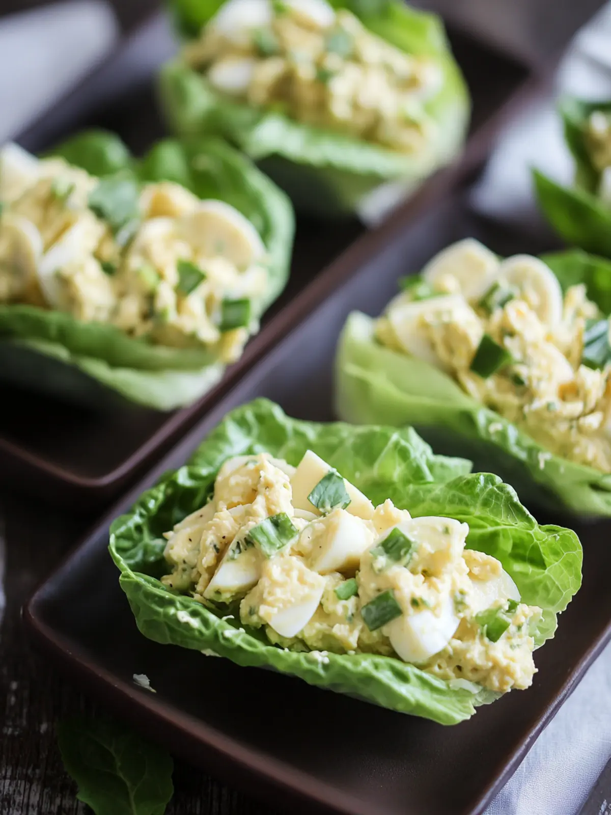 Egg Salad Lettuce Wraps