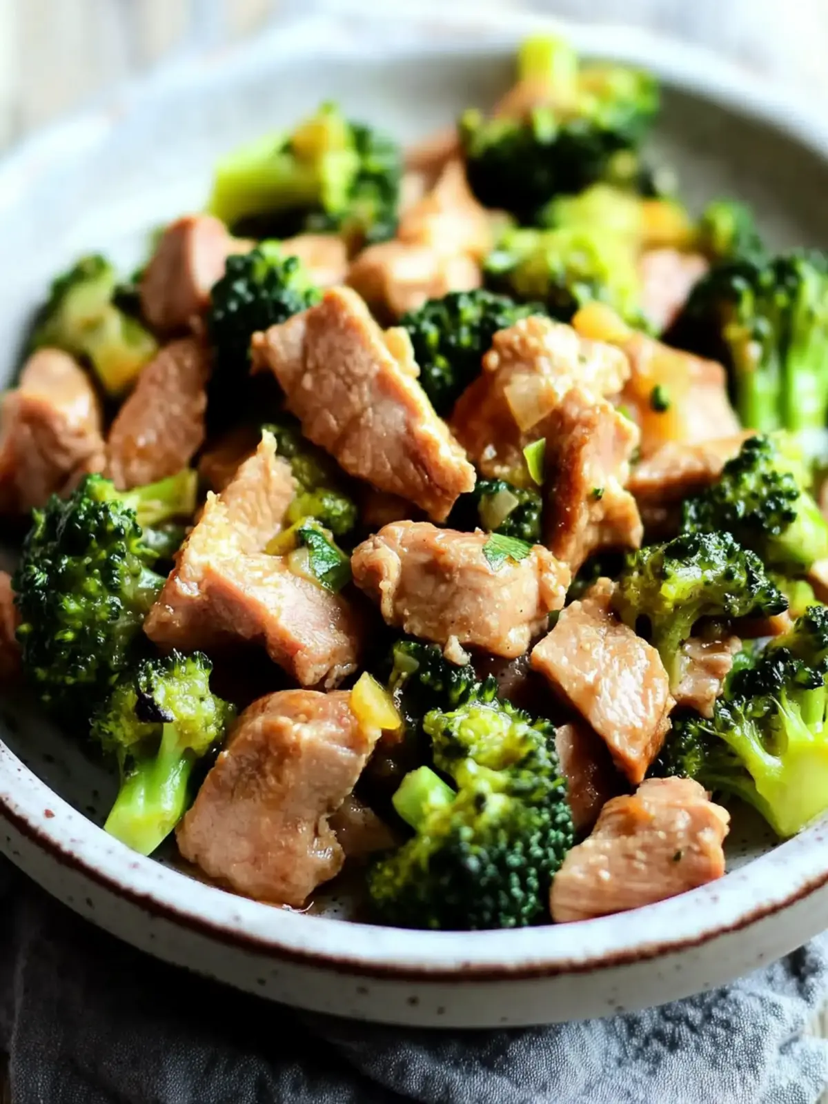 Slow Cooker Pork and Broccoli