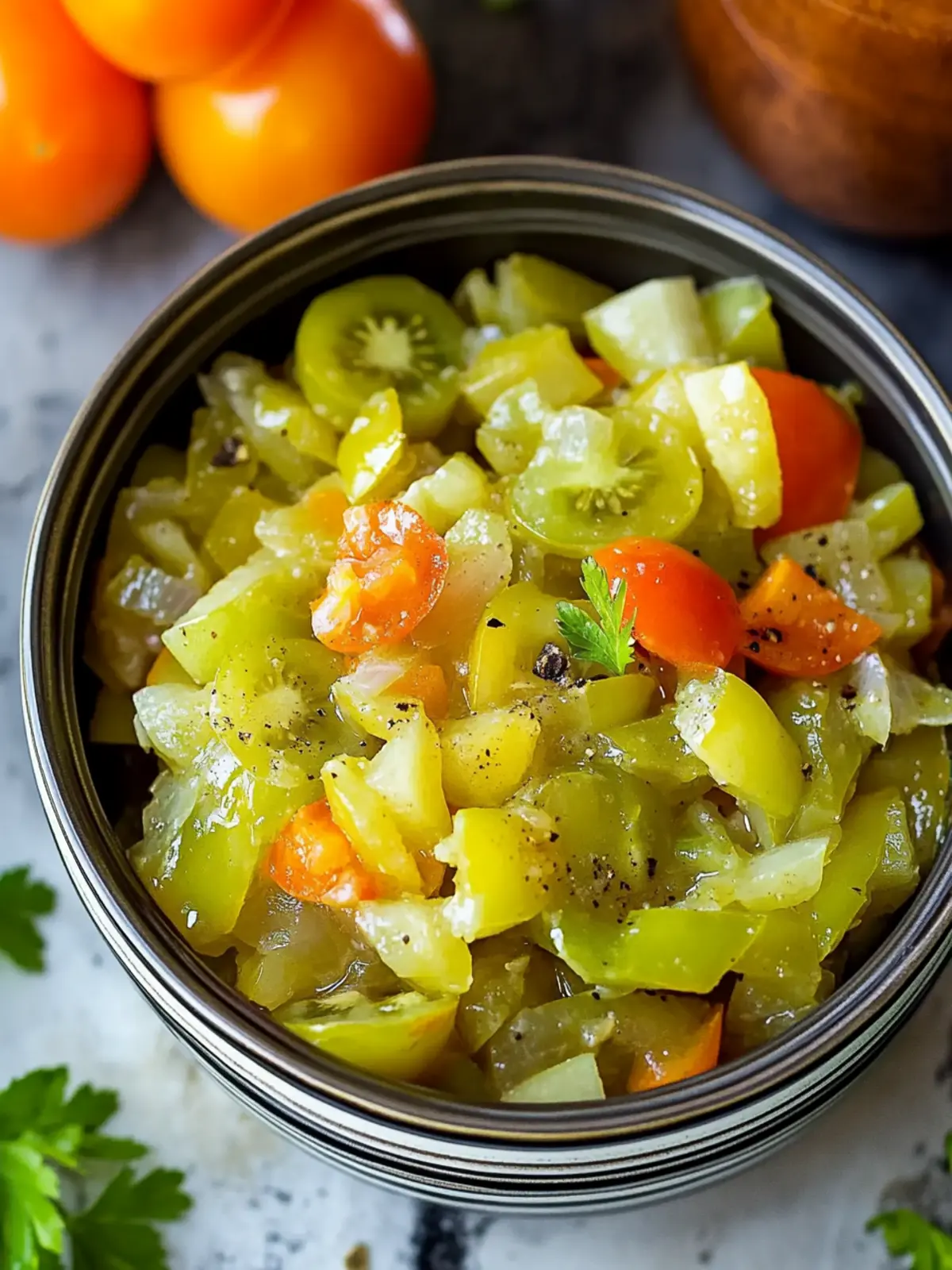 Canned Green Tomato Salad