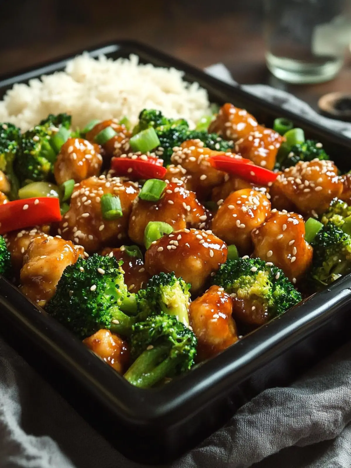 Sesame Chicken & Broccoli