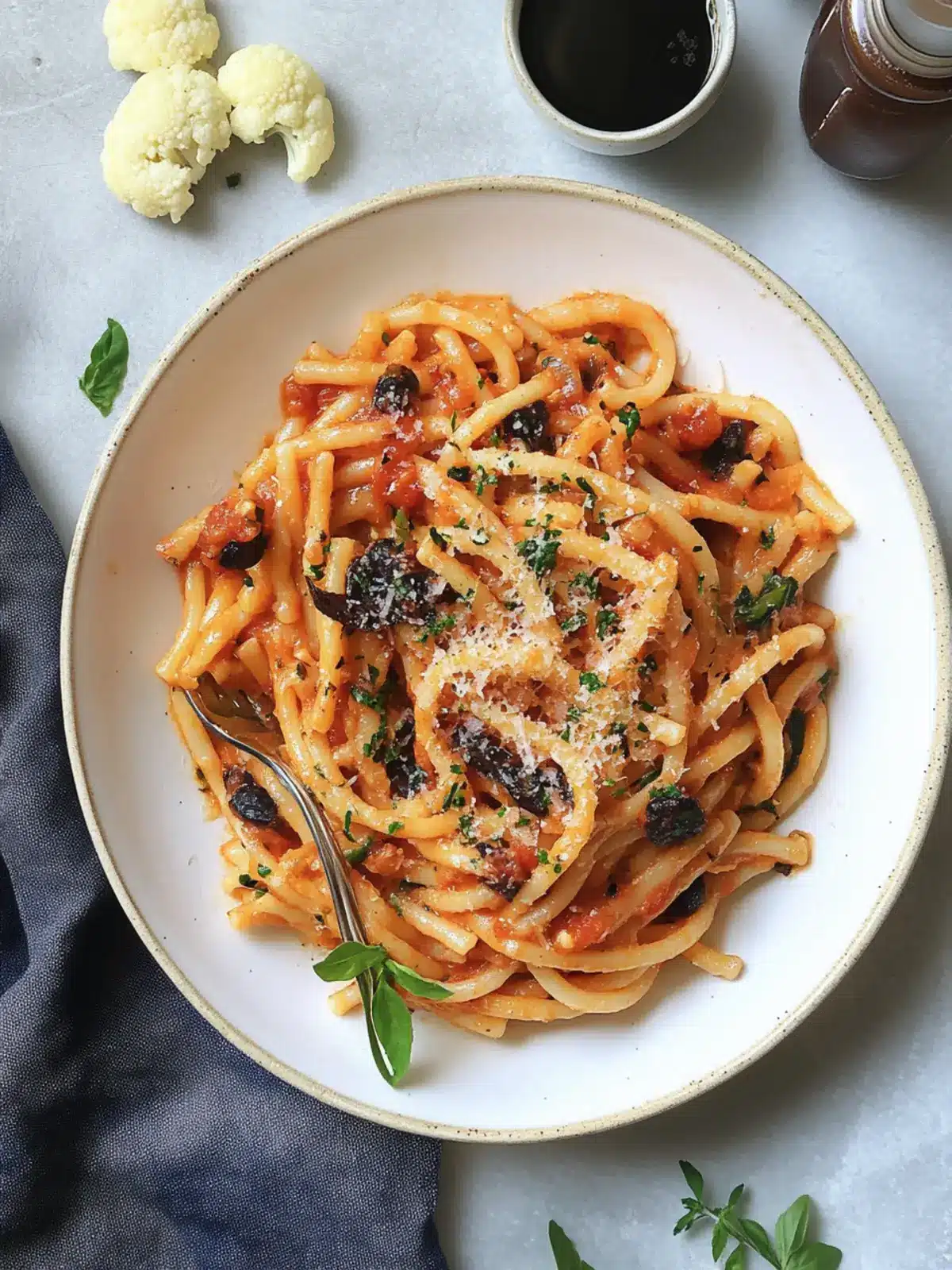 Cauliflower Pasta alla Puttanesca