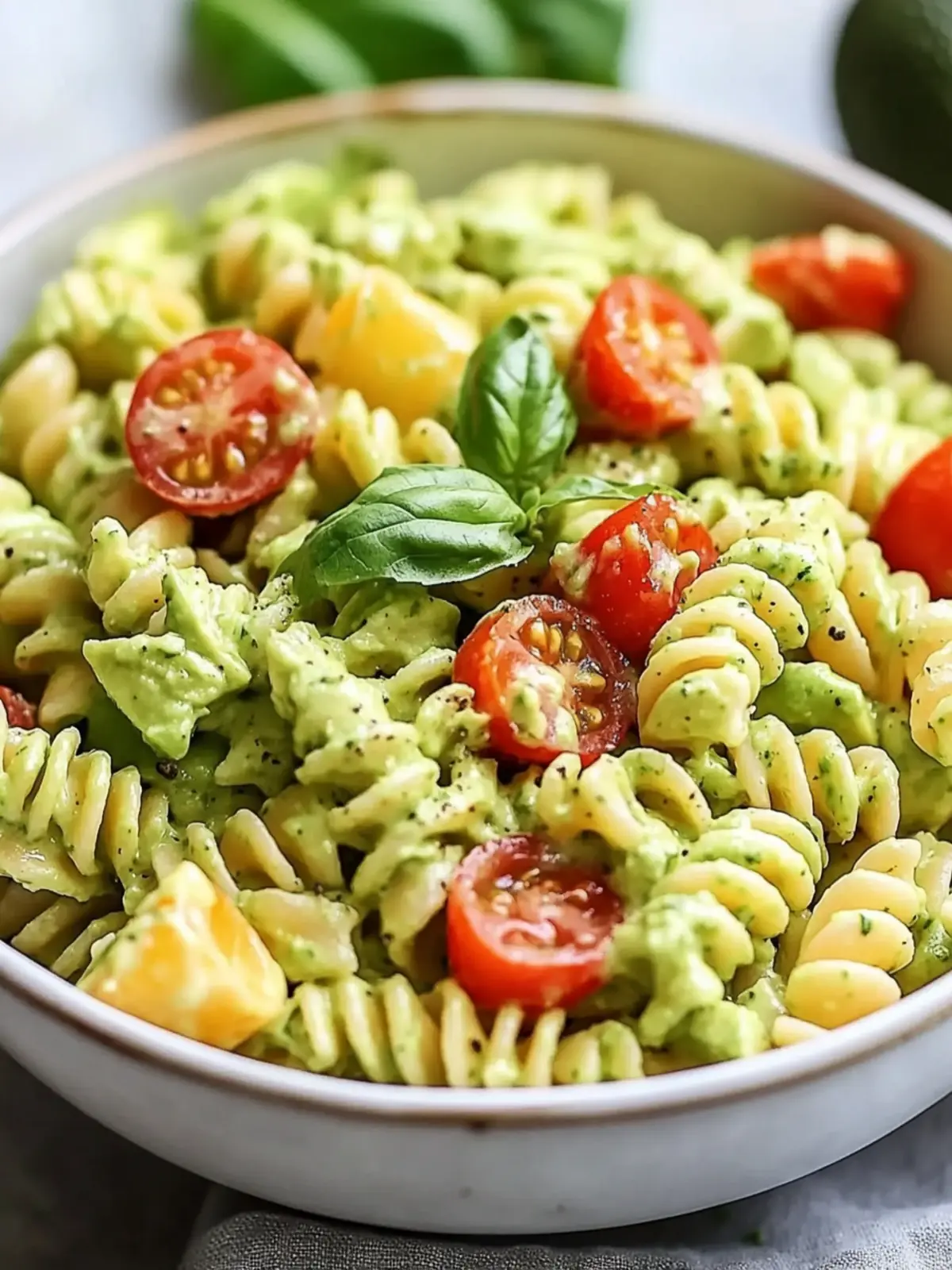 Creamy Avocado Pasta Salad