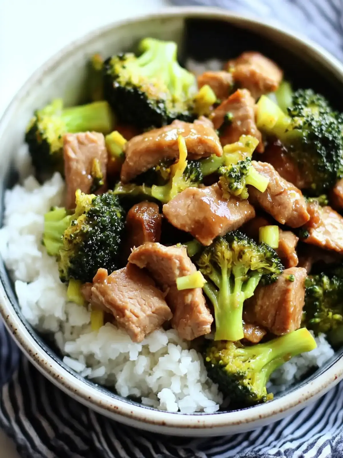 Slow Cooker Pork and Broccoli