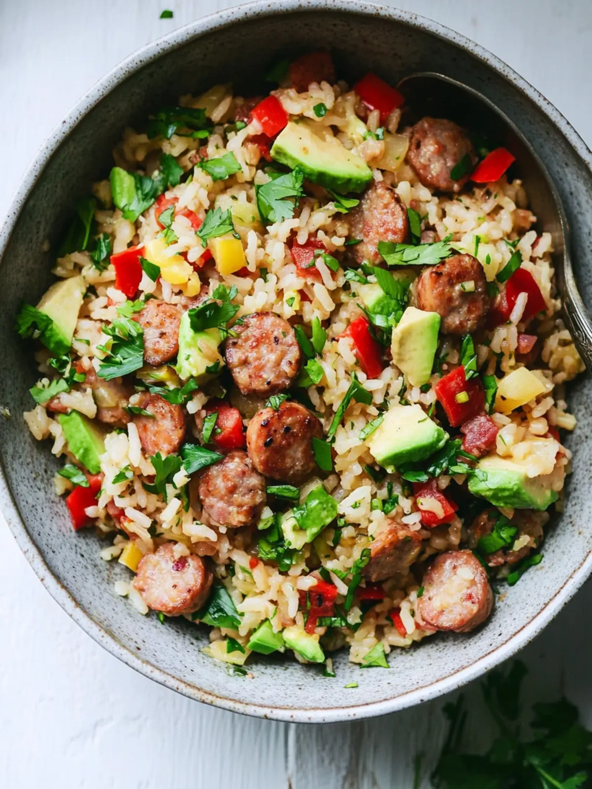 Rice and Sausage