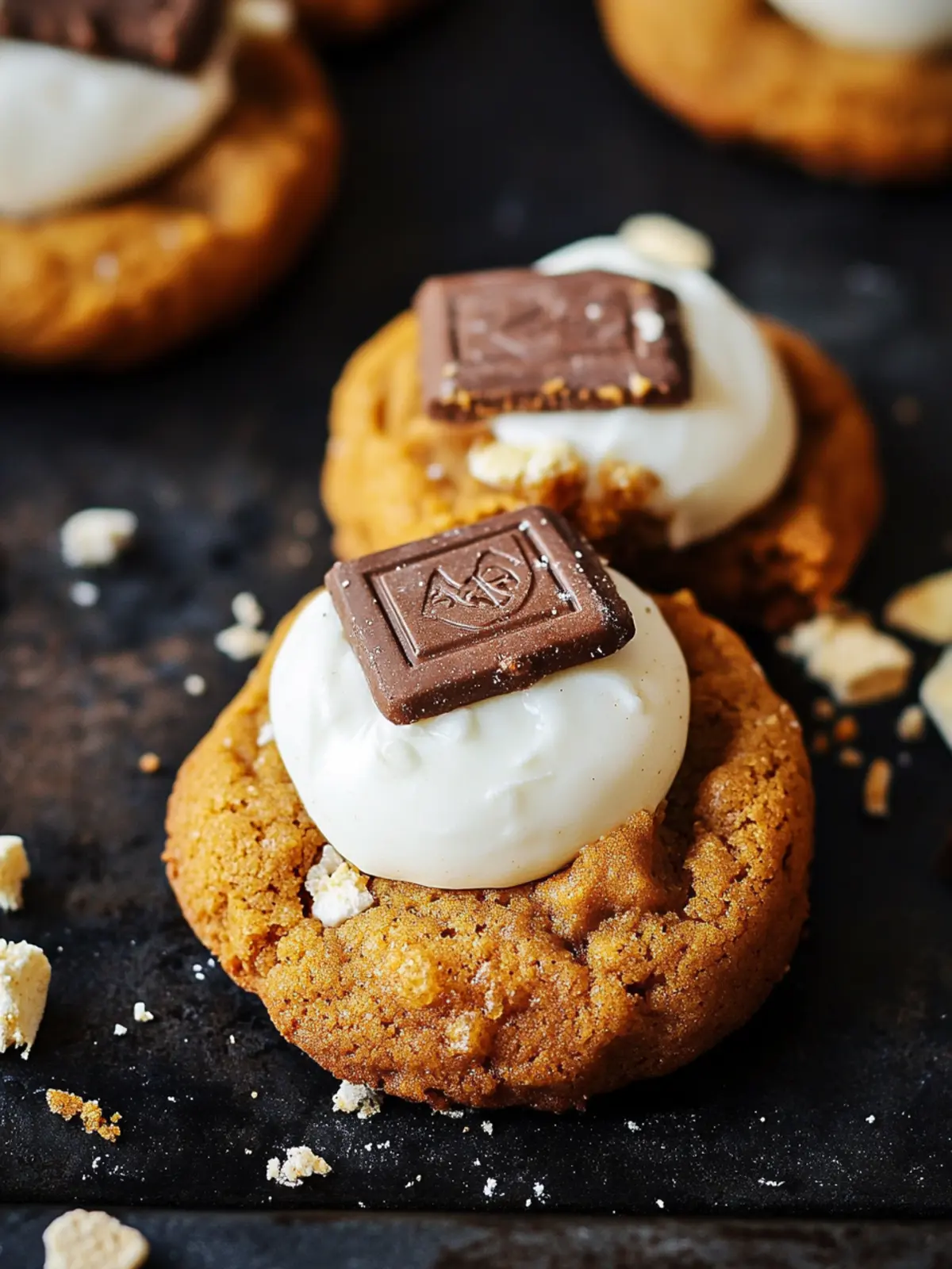 Pumpkin S’mores Cookies