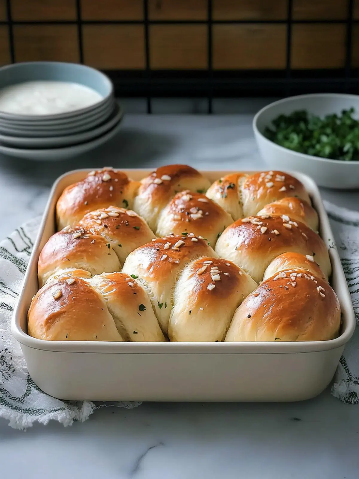 Garlic Dinner Rolls